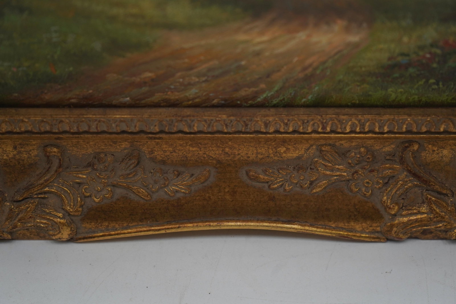 1980s Framed Oil on Canvas Landscape Tree Painting - 5