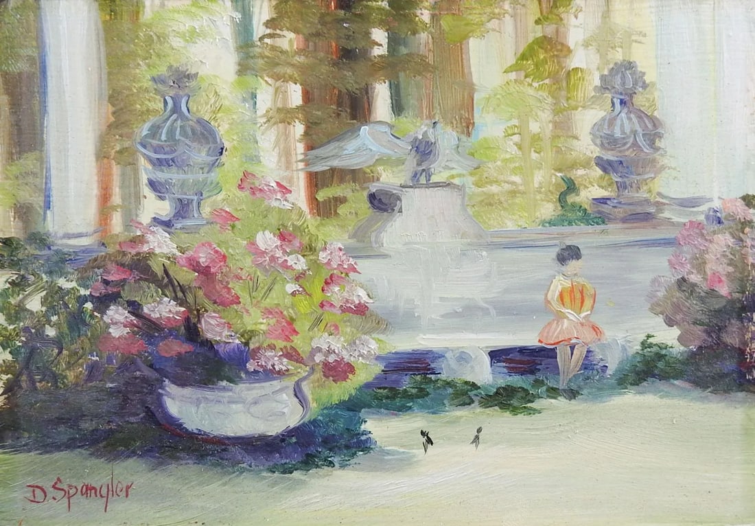 Dorothy Spangler Garden Landscape Painting - 4