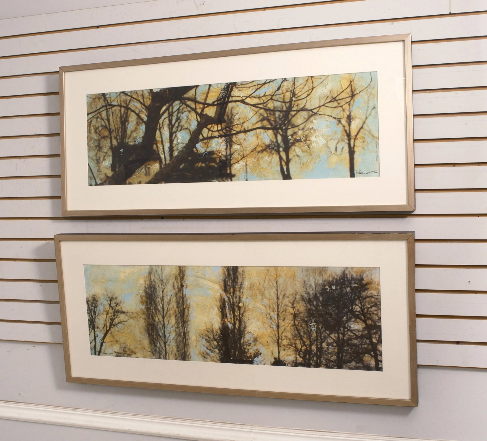 Pair Skyline Professionally Framed Giclee Prints by Sara Abbott - 2