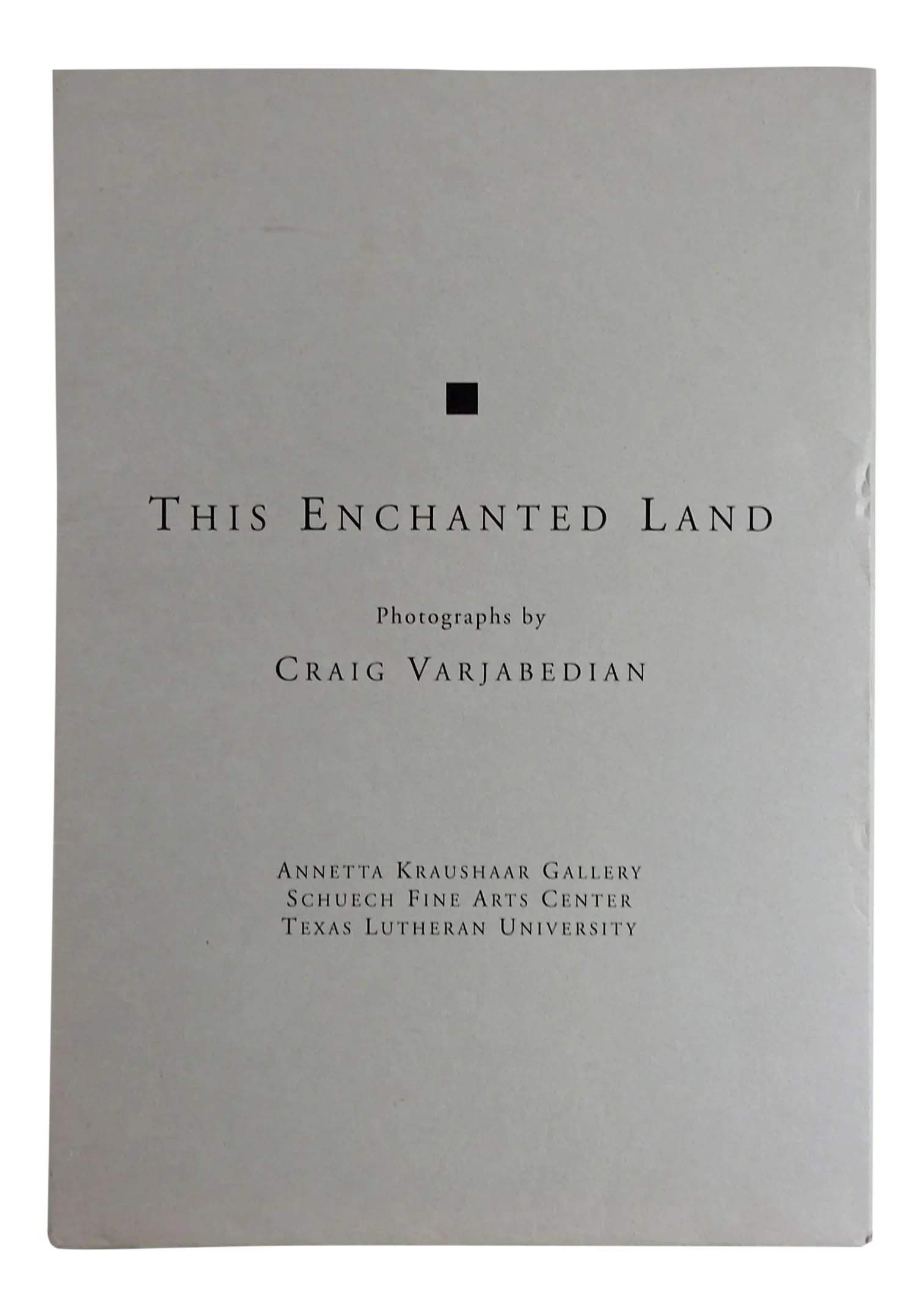 Enchanted Land Portfolio of Photographs - 11: Late 20th century A Peripatetic Photographer in an Enchanted Land portfolio of photographic prints by Craig Varjabedian. 11 loose leaf black and white photographic prints, bound forward, in heavy pape