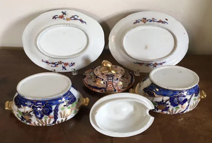 1805 English Coalport Imari Porcelain Tureens - A Pair - 10