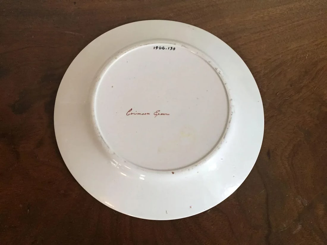 Early 19th Century English Creamware Botanical Plates with Named Flower Specimens - A Pair - 8