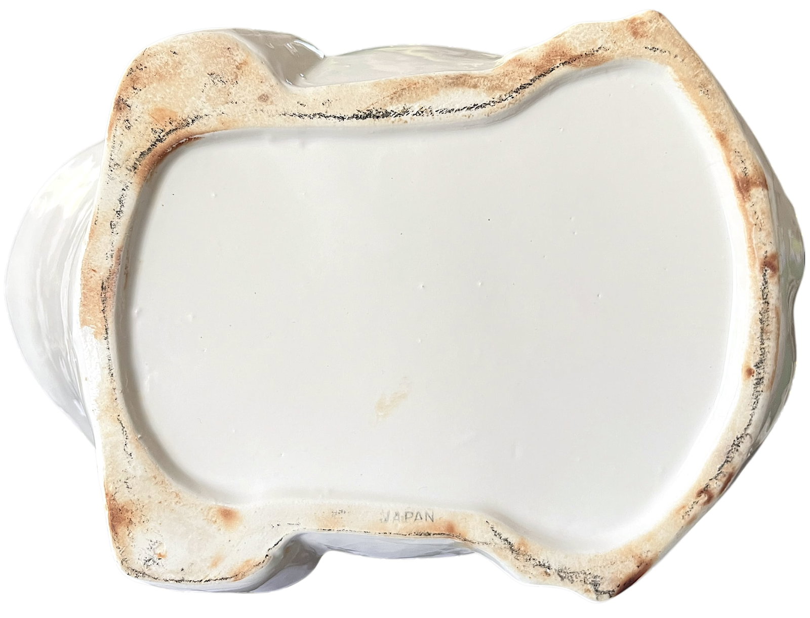 Large Vintage White Hobnail Ceramic Frog Planter - In the Style of Jean Roger, 1960s Sculptural Gard - 9