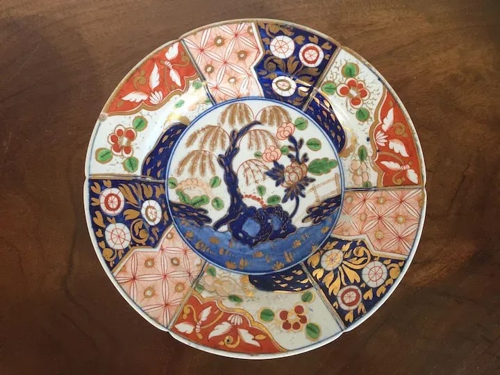 Early 19th Century Coalport Porcelain Imari Rock & Tree Dinner Plate - 4
