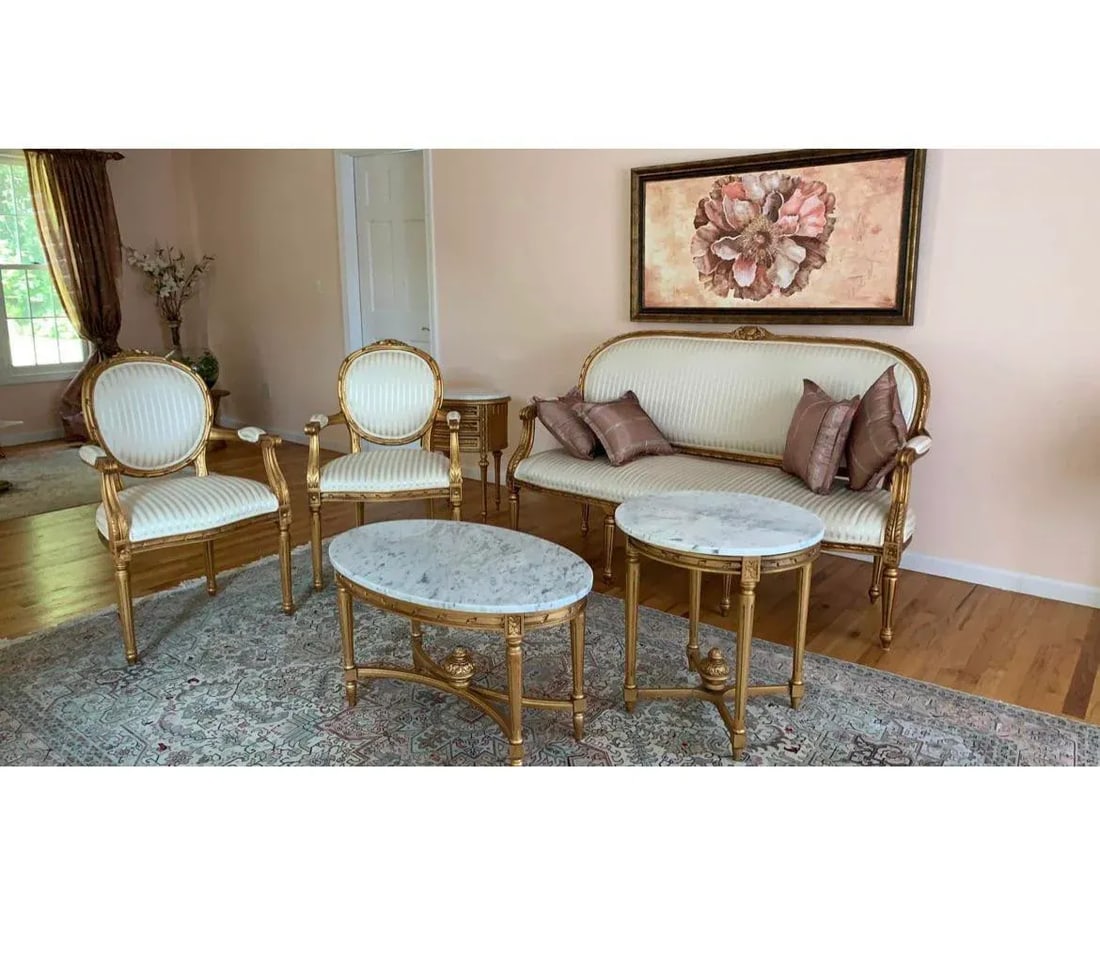Vintage "Andre Originals" Louis XVI Side Chairs- a Pair - 12
