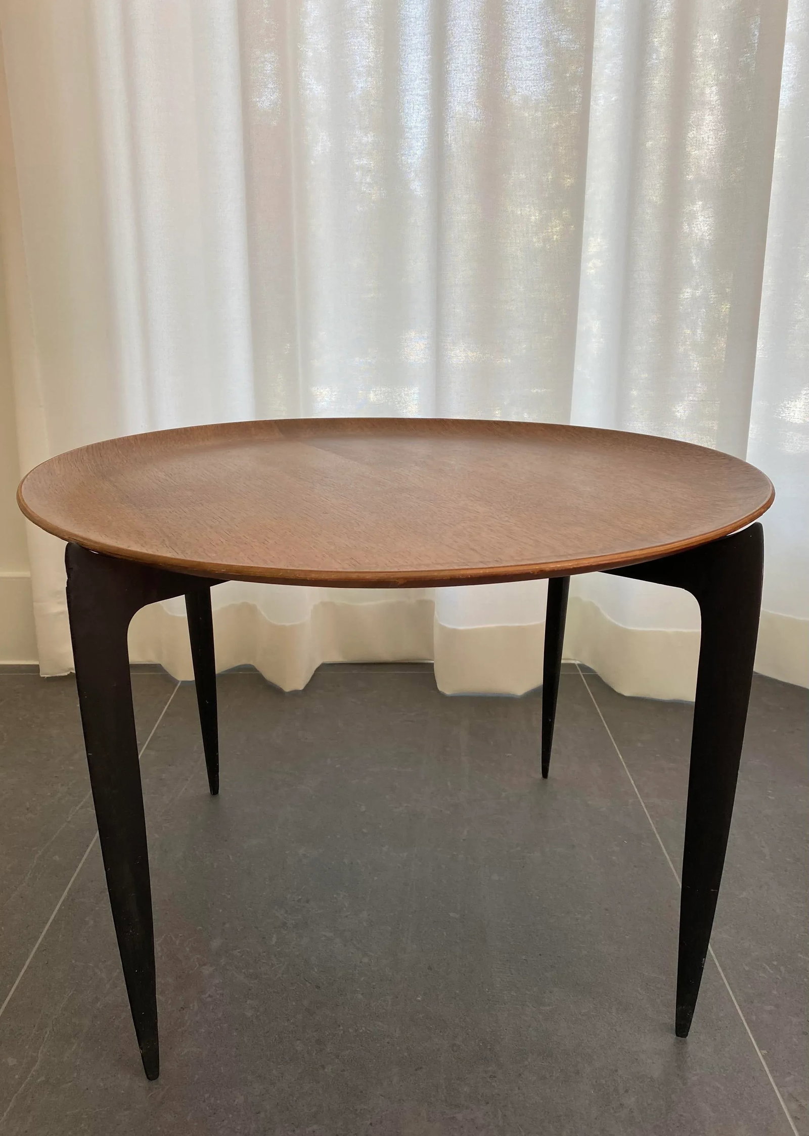 Vintage Mid Century Fritz Hansen Teak Tray Side Table - 13