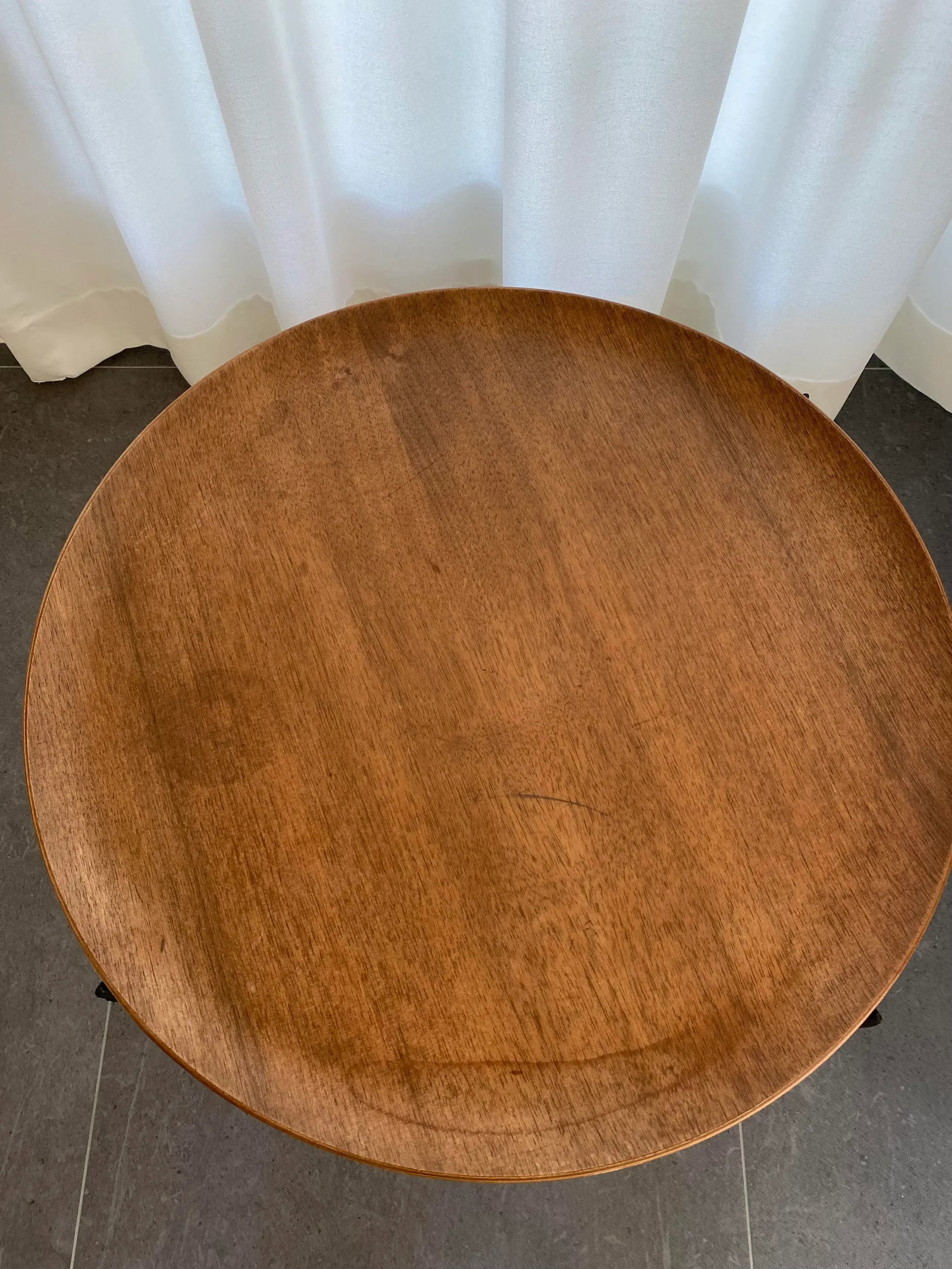 Vintage Mid Century Fritz Hansen Teak Tray Side Table - 5