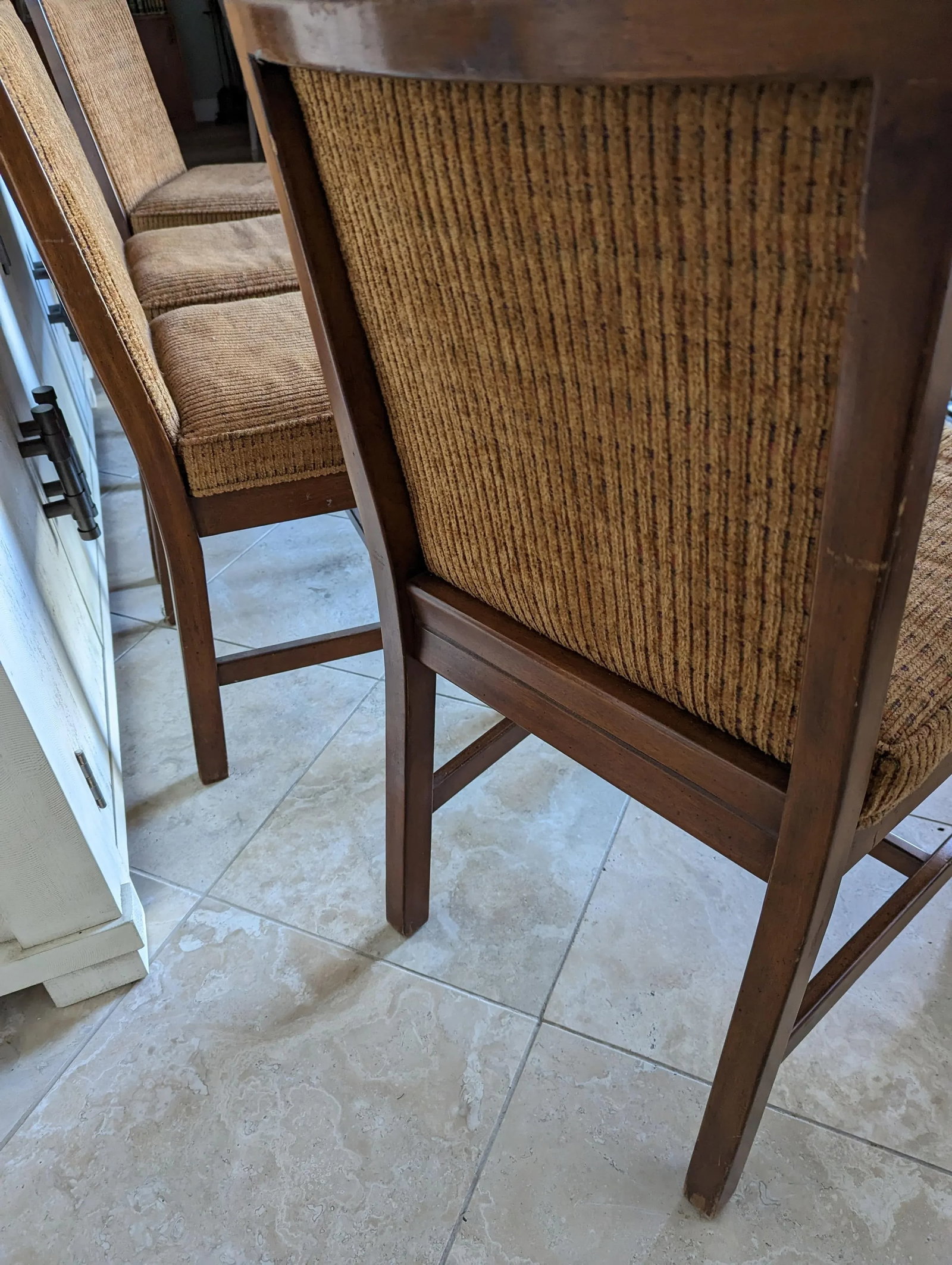 4 Mid-Century Lane Side Chairs With Multi Color Chenille - 5