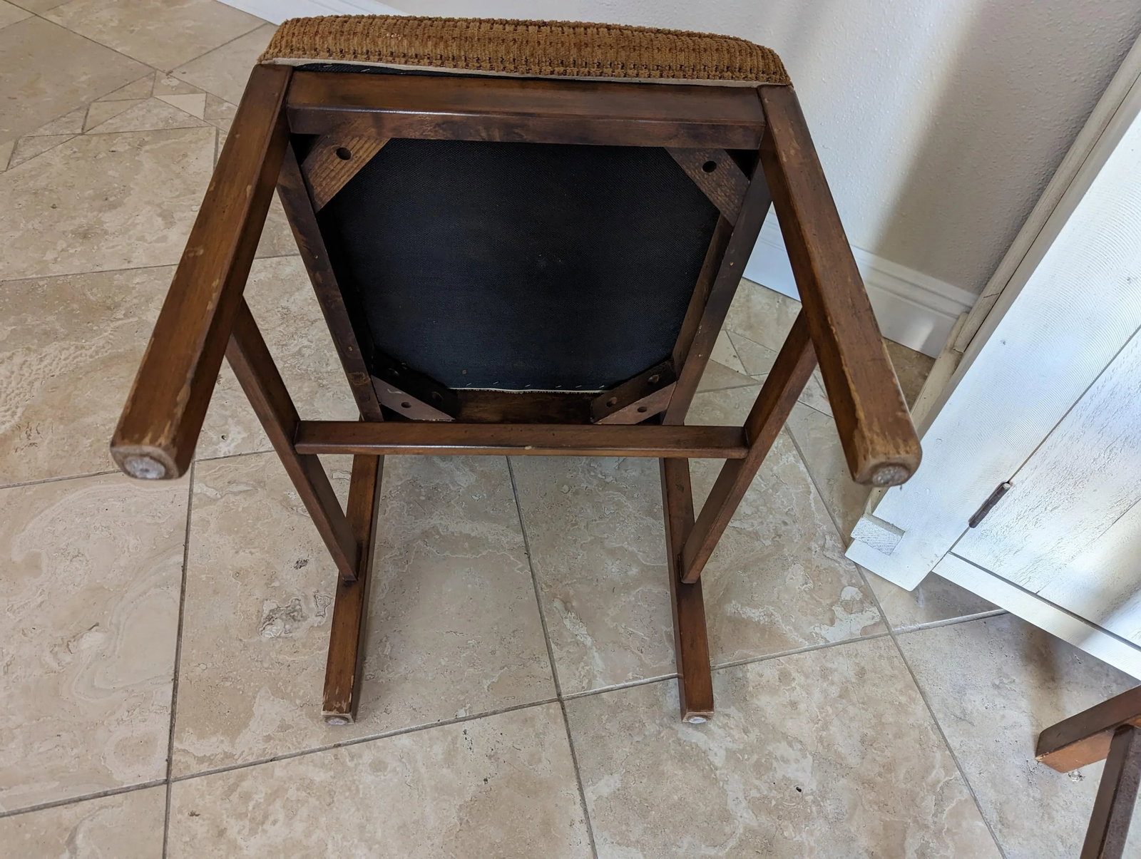 4 Mid-Century Lane Side Chairs With Multi Color Chenille - 7