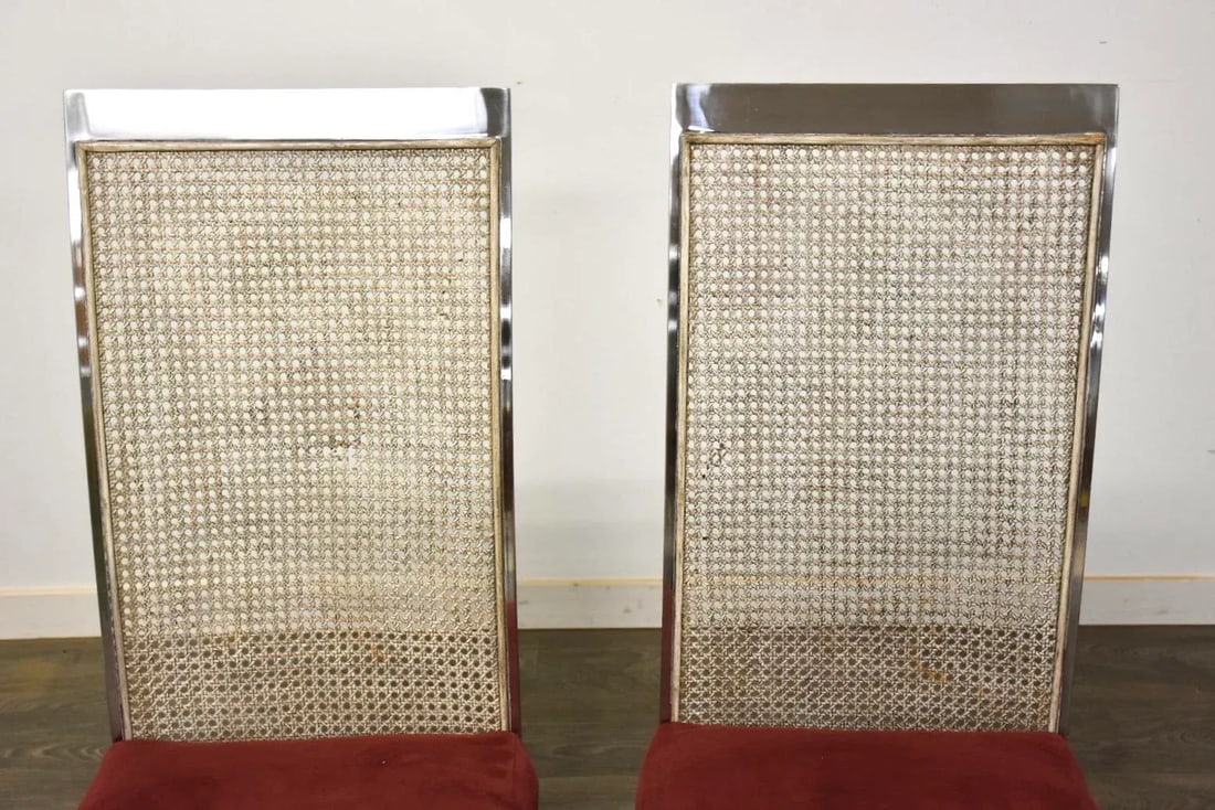 Milo Baughman for Thayer Coggin Dining Chairs - a Pair - 3