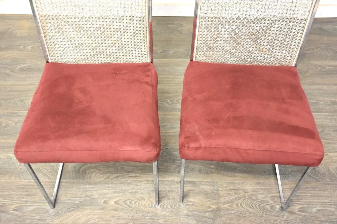 Milo Baughman for Thayer Coggin Dining Chairs - a Pair - 4