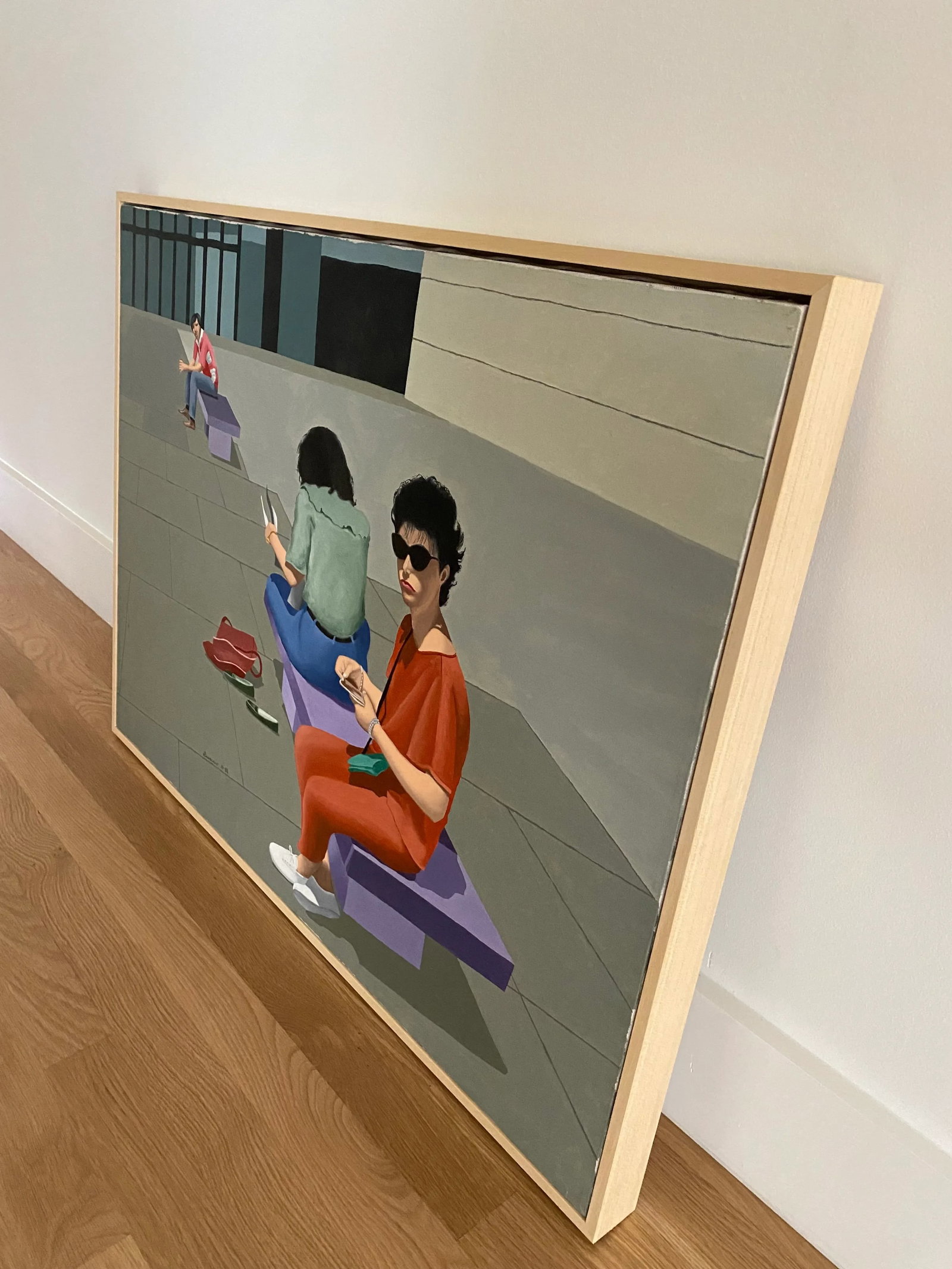 Vintage Photorealist Oil Painting on Canvas by Bisaccio - 6
