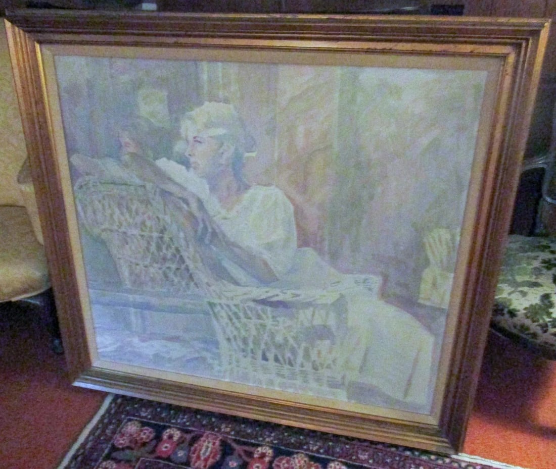 Impressionist Painting Titled Nancy by Savannah Georgia Artist Myrtle Jones - 10
