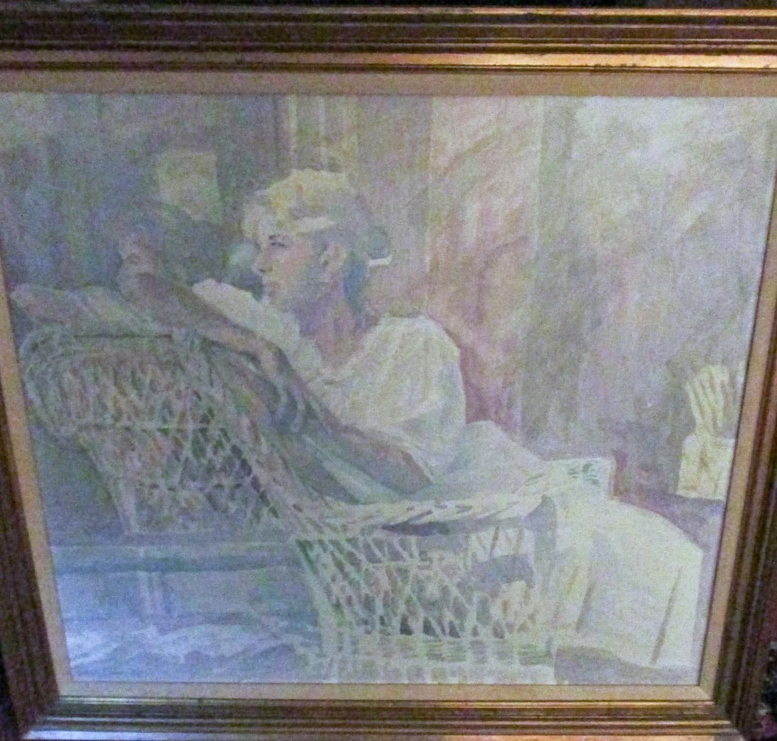 Impressionist Painting Titled Nancy by Savannah Georgia Artist Myrtle Jones - 11