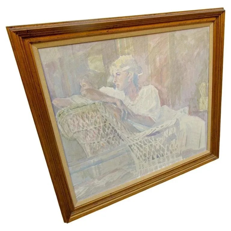 Impressionist Painting Titled Nancy by Savannah Georgia Artist Myrtle Jones - 13