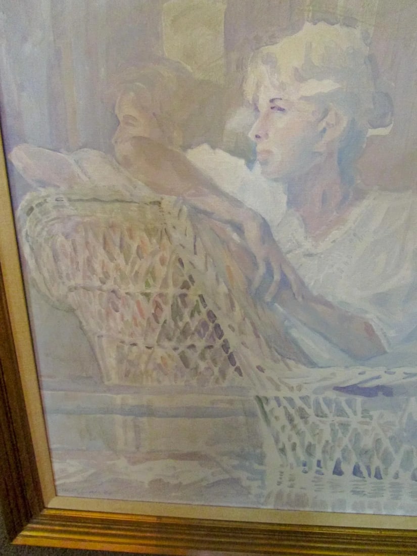 Impressionist Painting Titled Nancy by Savannah Georgia Artist Myrtle Jones - 3