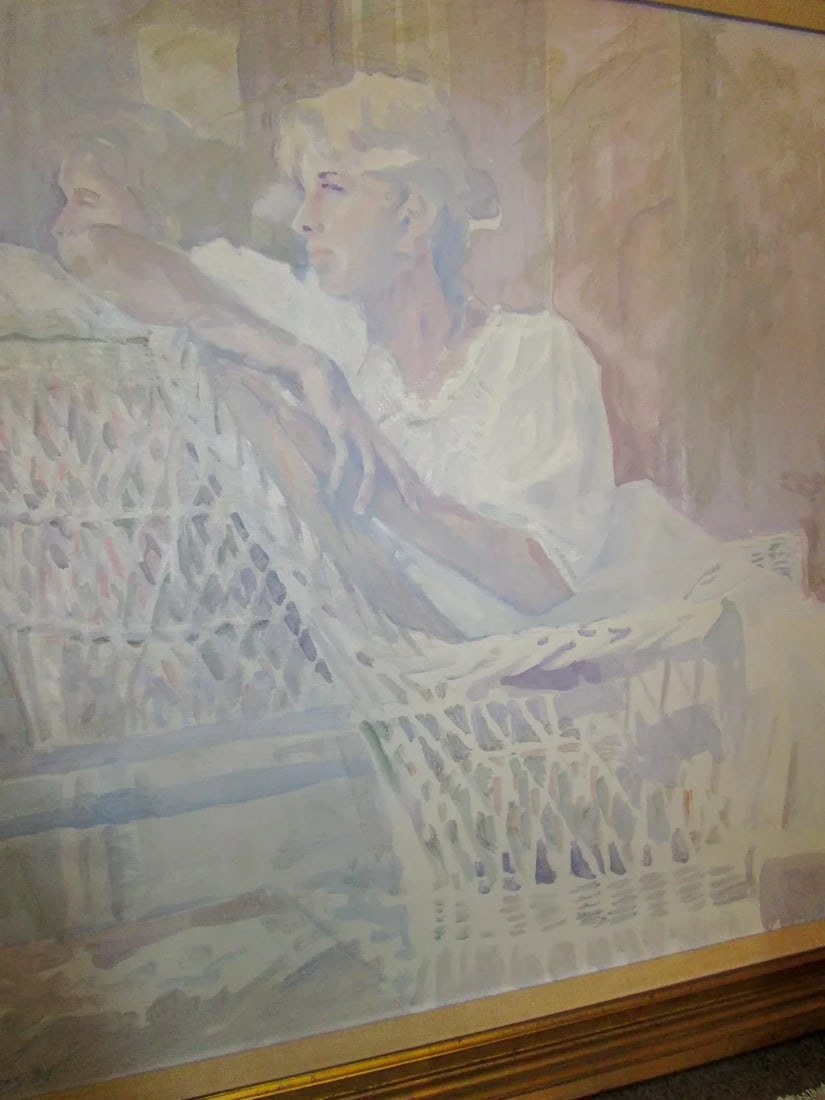 Impressionist Painting Titled Nancy by Savannah Georgia Artist Myrtle Jones - 6