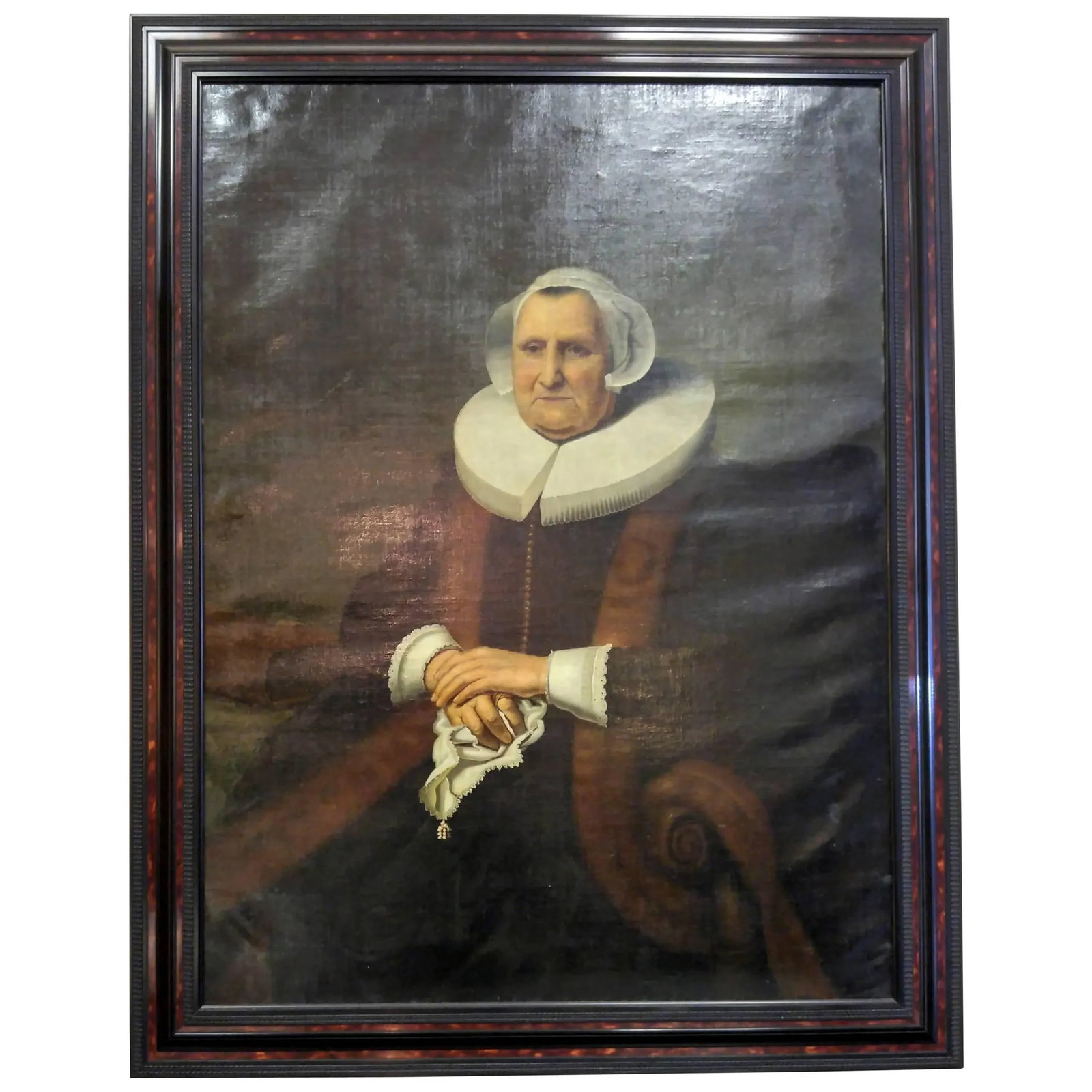 19th century Dutch Portrait Oil on Canvas - 12