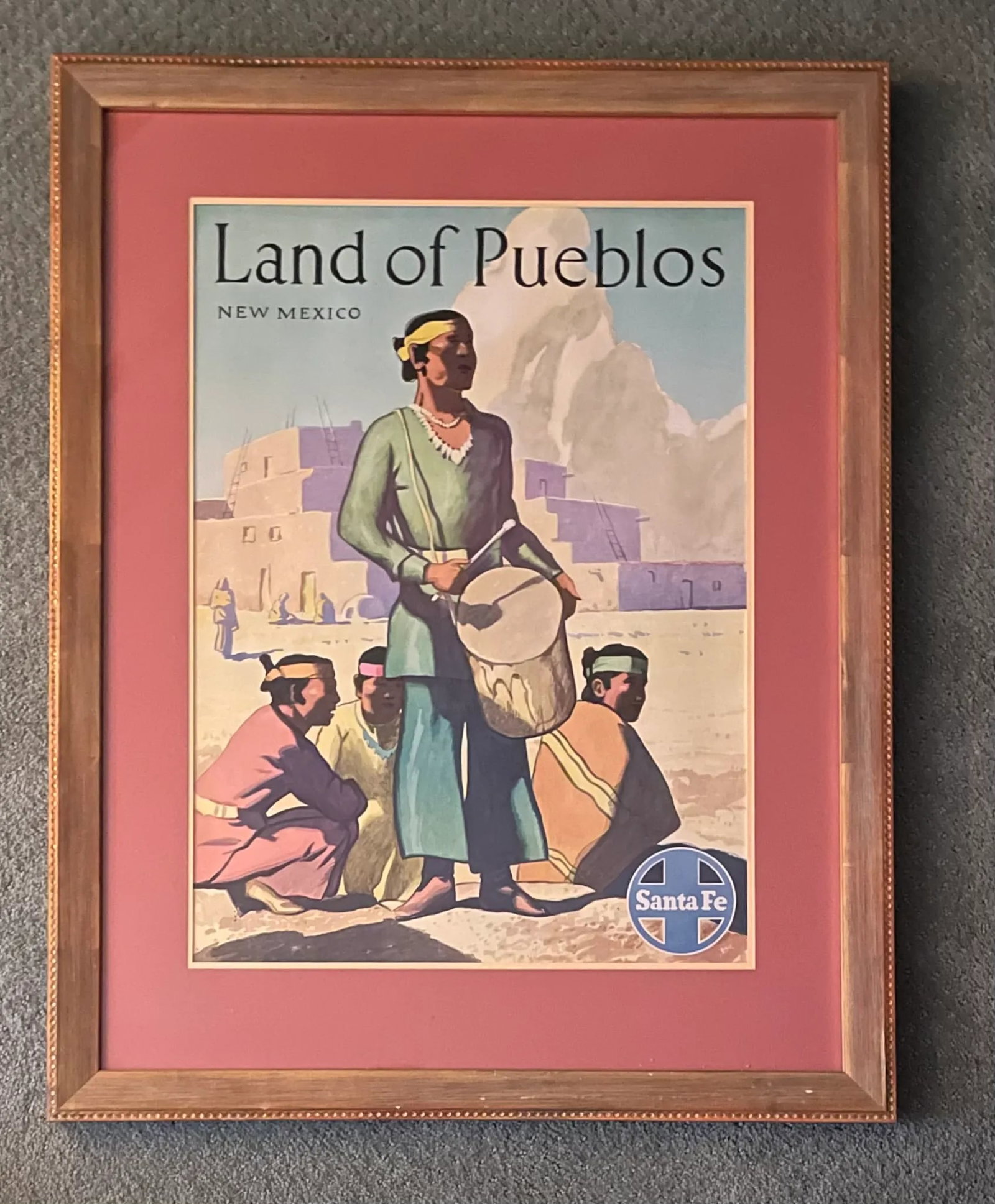 1940s Original Land of Pueblos Poster - 8