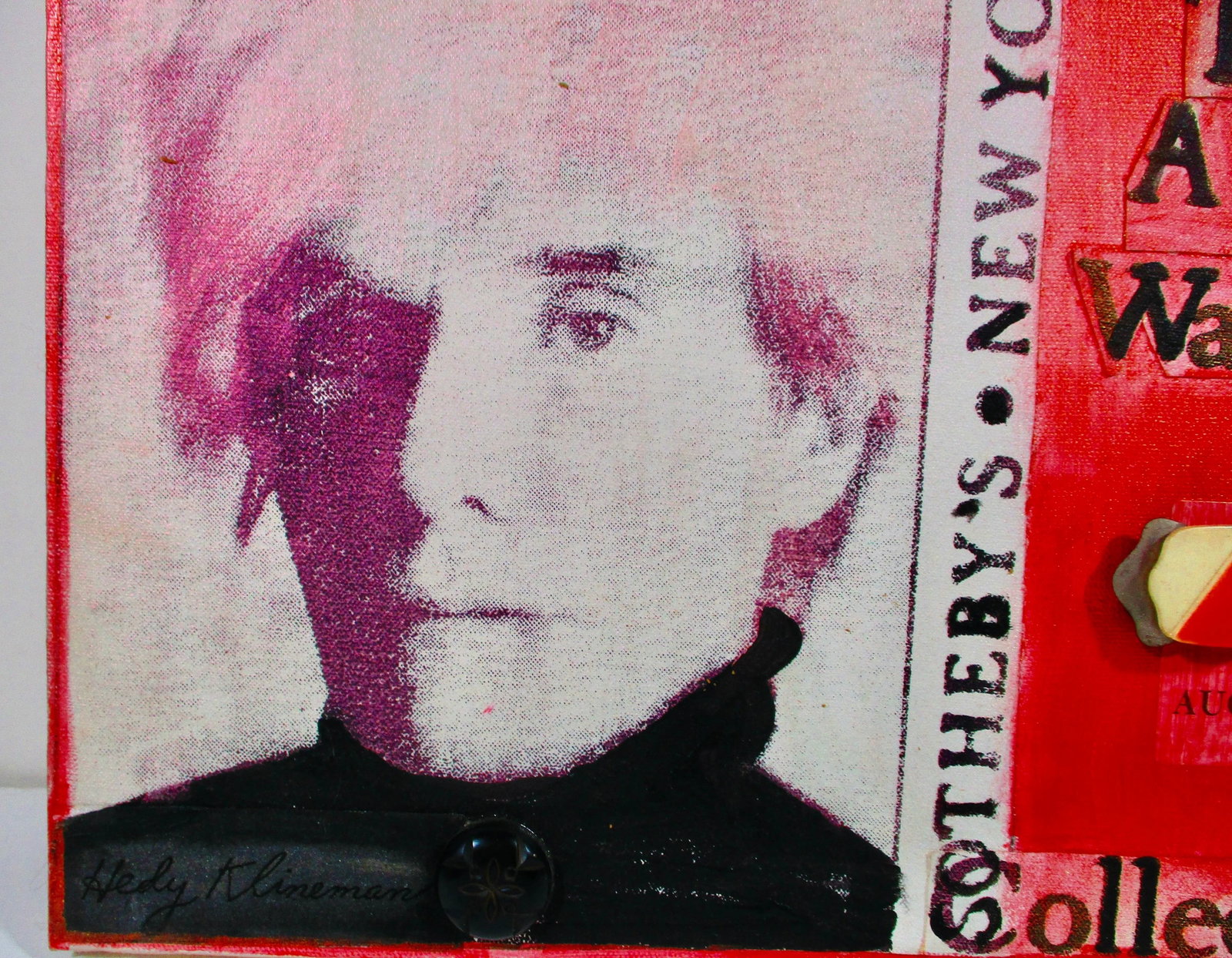 Fashion Portrait Andy Warhol Series by Hedy Klineman 1989 - 2