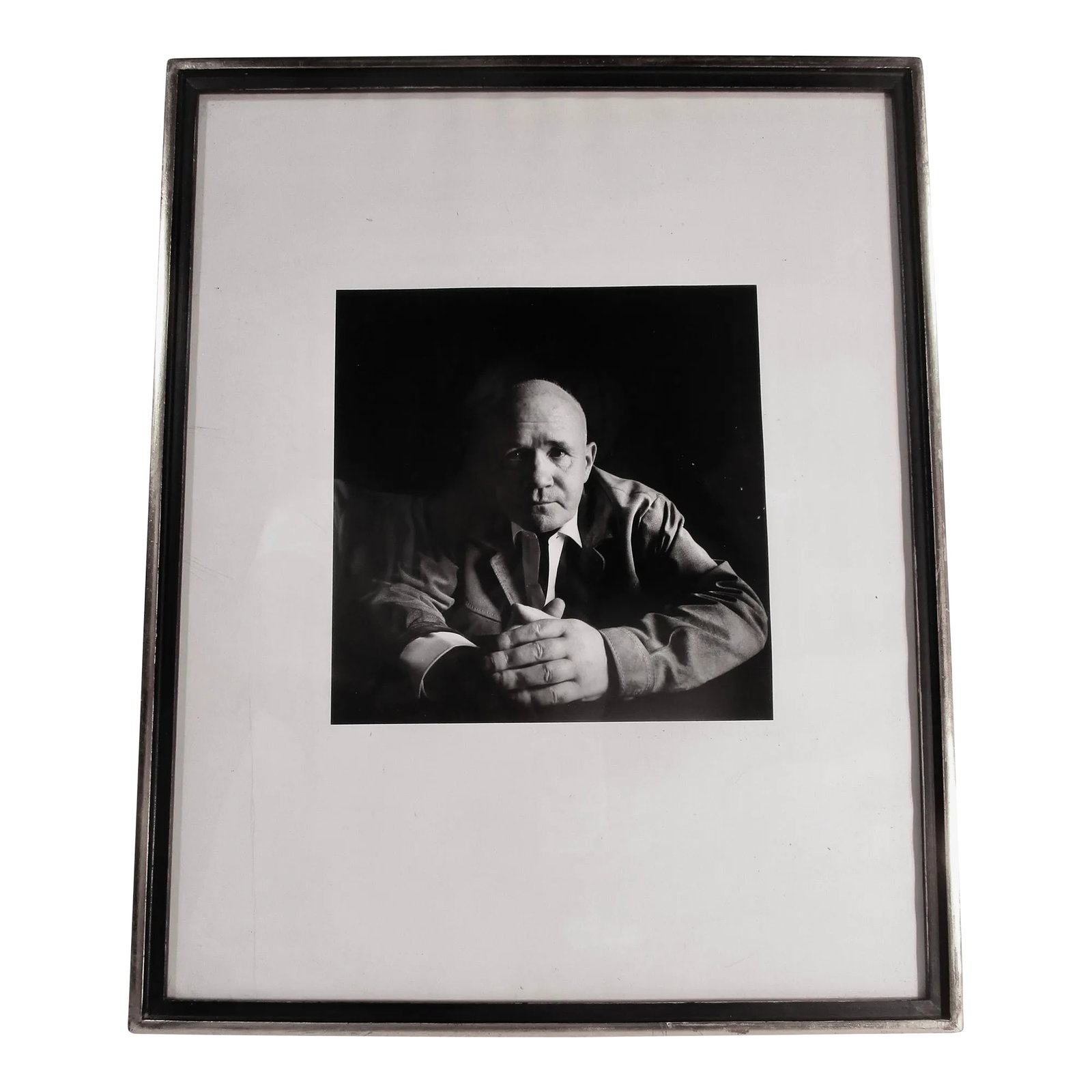 Jean Genet Photography by Thom Lafferty Dated 1968: Thom Lafferty photography from 1968. Seated Portrait of Jean Genet 1910-1986 French writer. A wildly famous author of provocative literature. The subject of works by Giacometti and a well-known