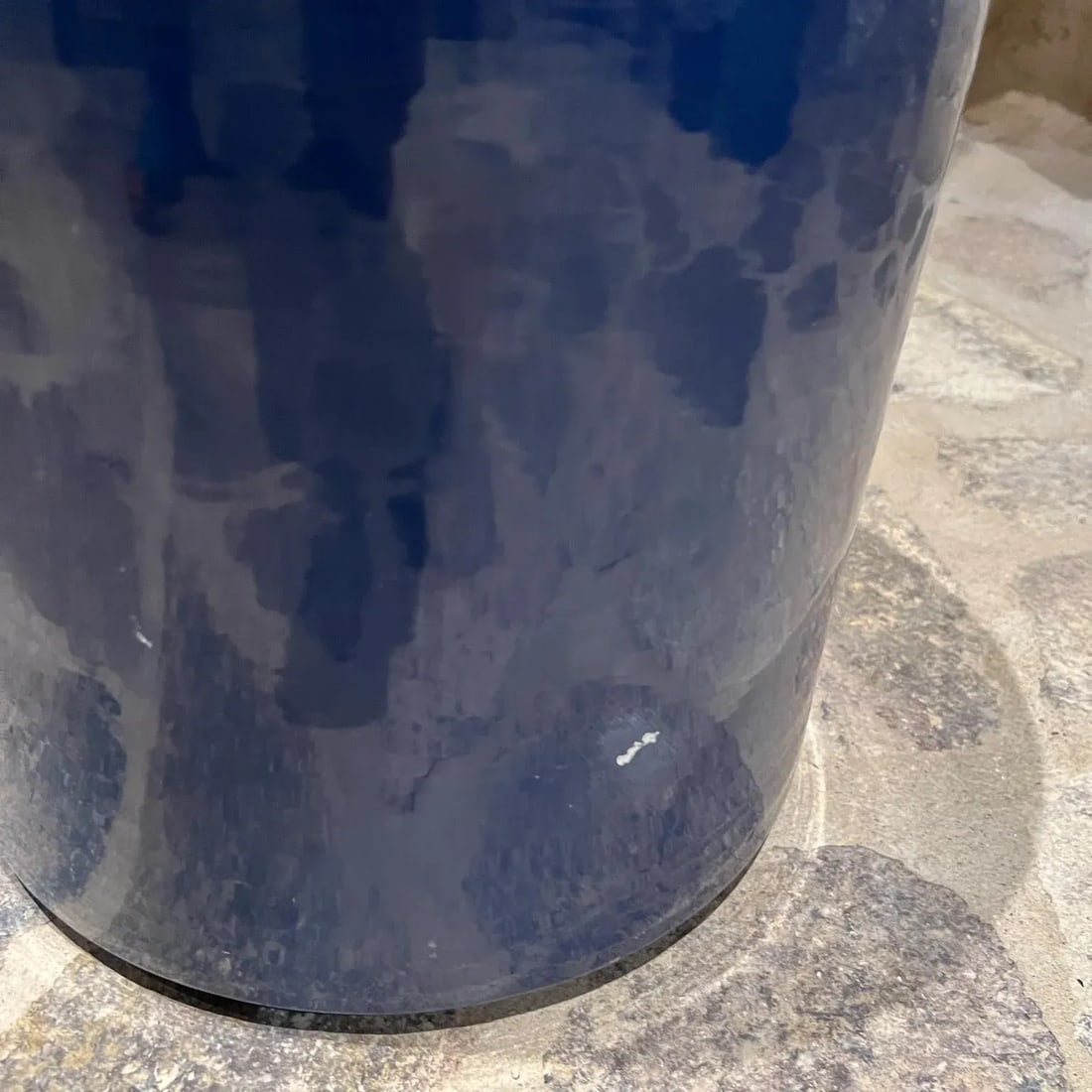1960s Gainey Pottery Cobalt Blue Architectural Planter California - 2