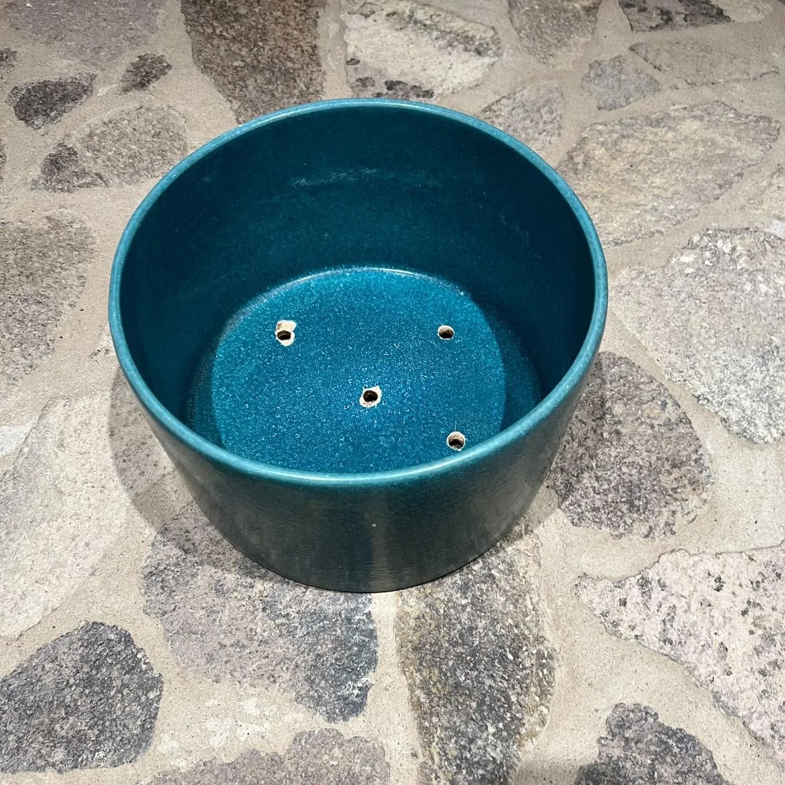 1960s Art Pottery Turquoise Architectural Planter California - 5