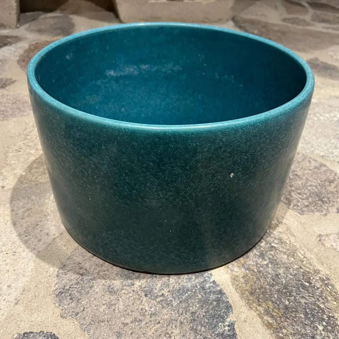 1960s Art Pottery Turquoise Architectural Planter California - 7