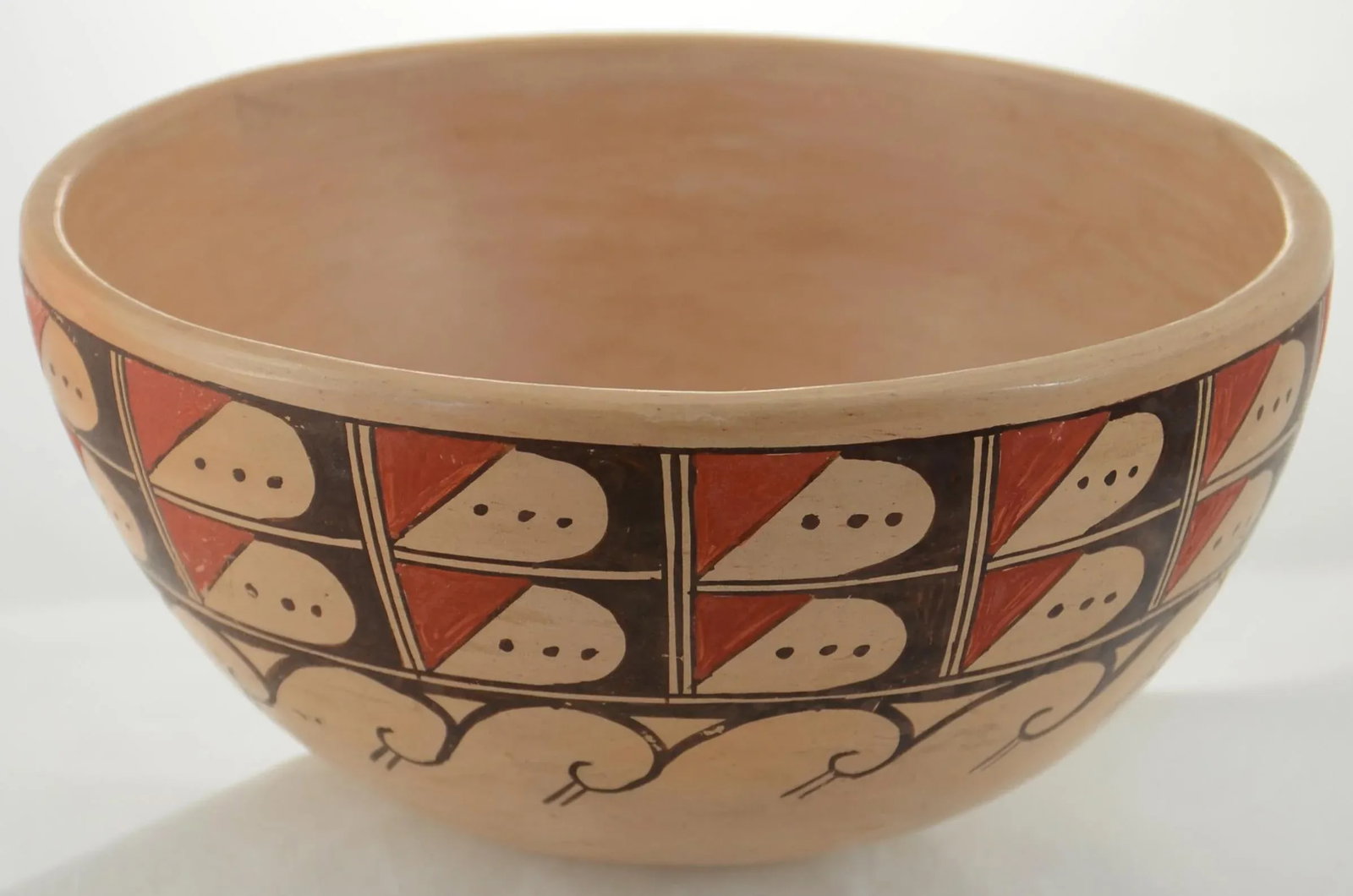 Hopi Style Wave Design Bowl - 3