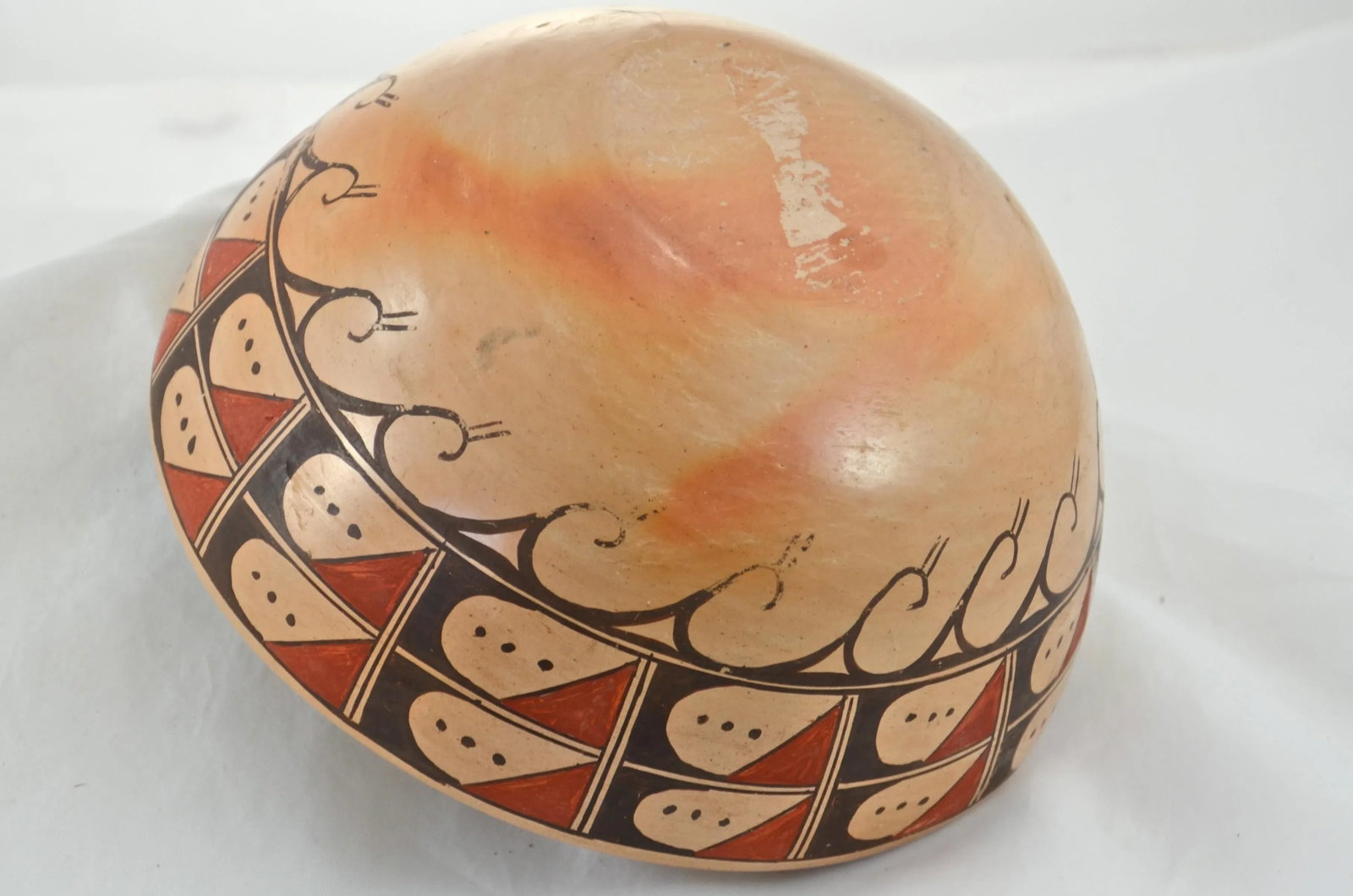 Hopi Style Wave Design Bowl - 5