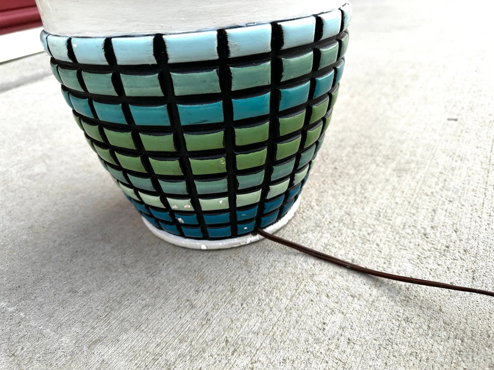 Mid-Century Turquoise Genie Table Lamp - 4