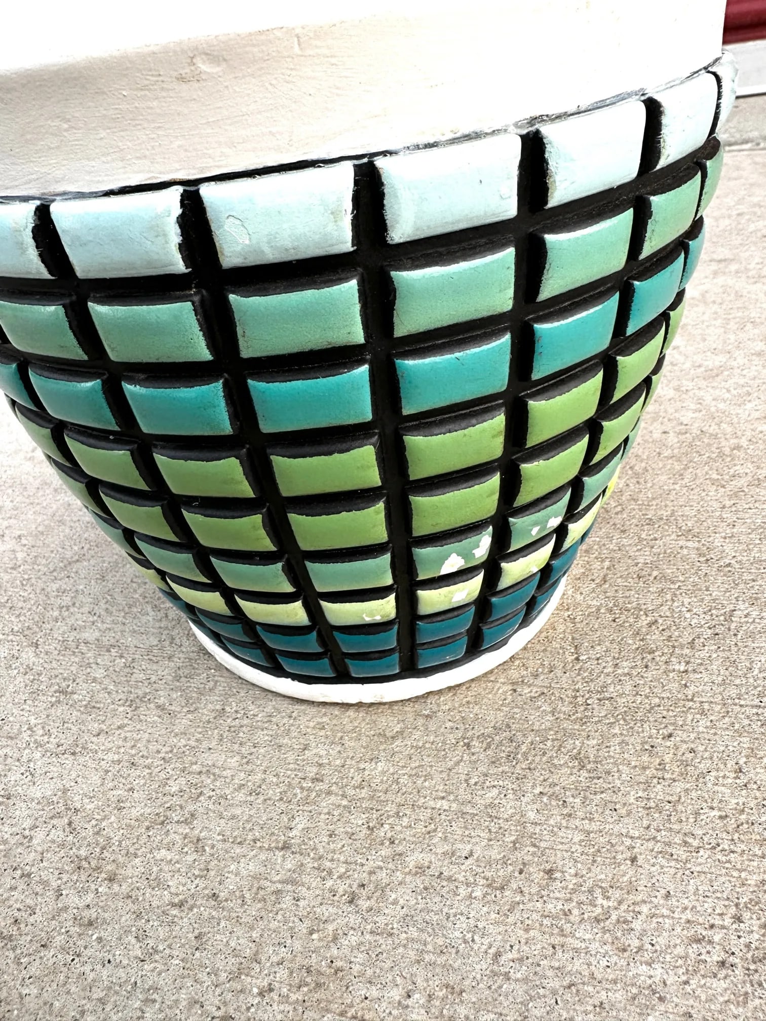 Mid-Century Turquoise Genie Table Lamp - 6