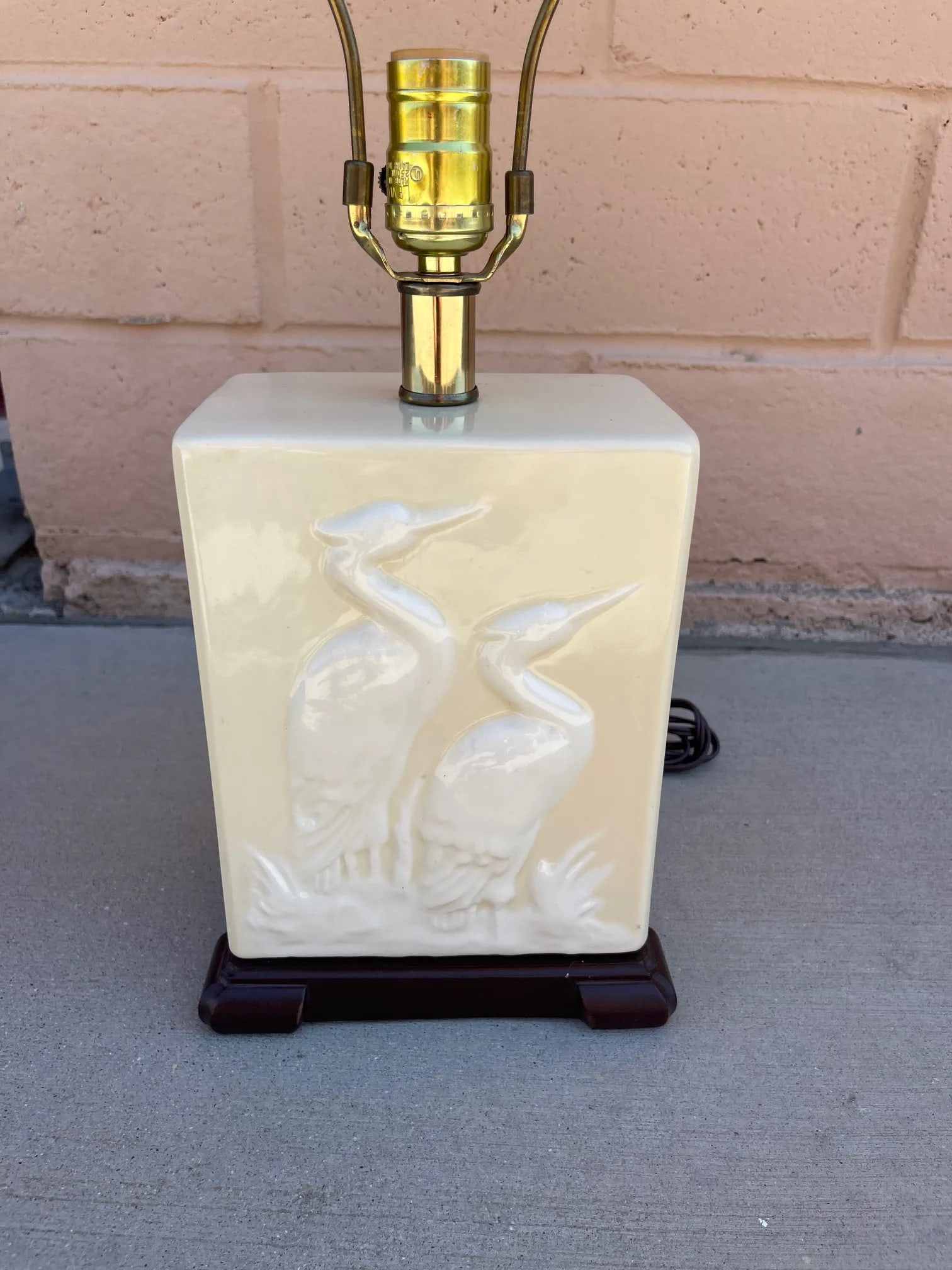 Vintage Mar-Kel Table Lamp With Heron Bird Motif - 6