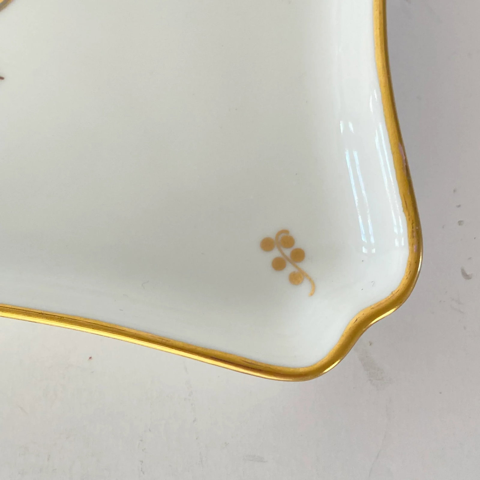 Royal Copenhagen Brown Iris Gilded Porcelain Tray - 5