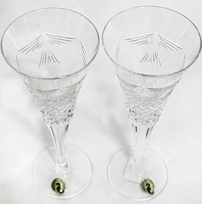 Waterford Peace Toasting Flutes - Pair - 5