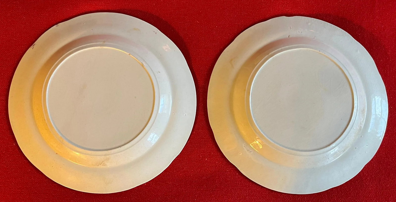 Antique 19th Century English Pink Luster Plates - a Set of 10 - 11