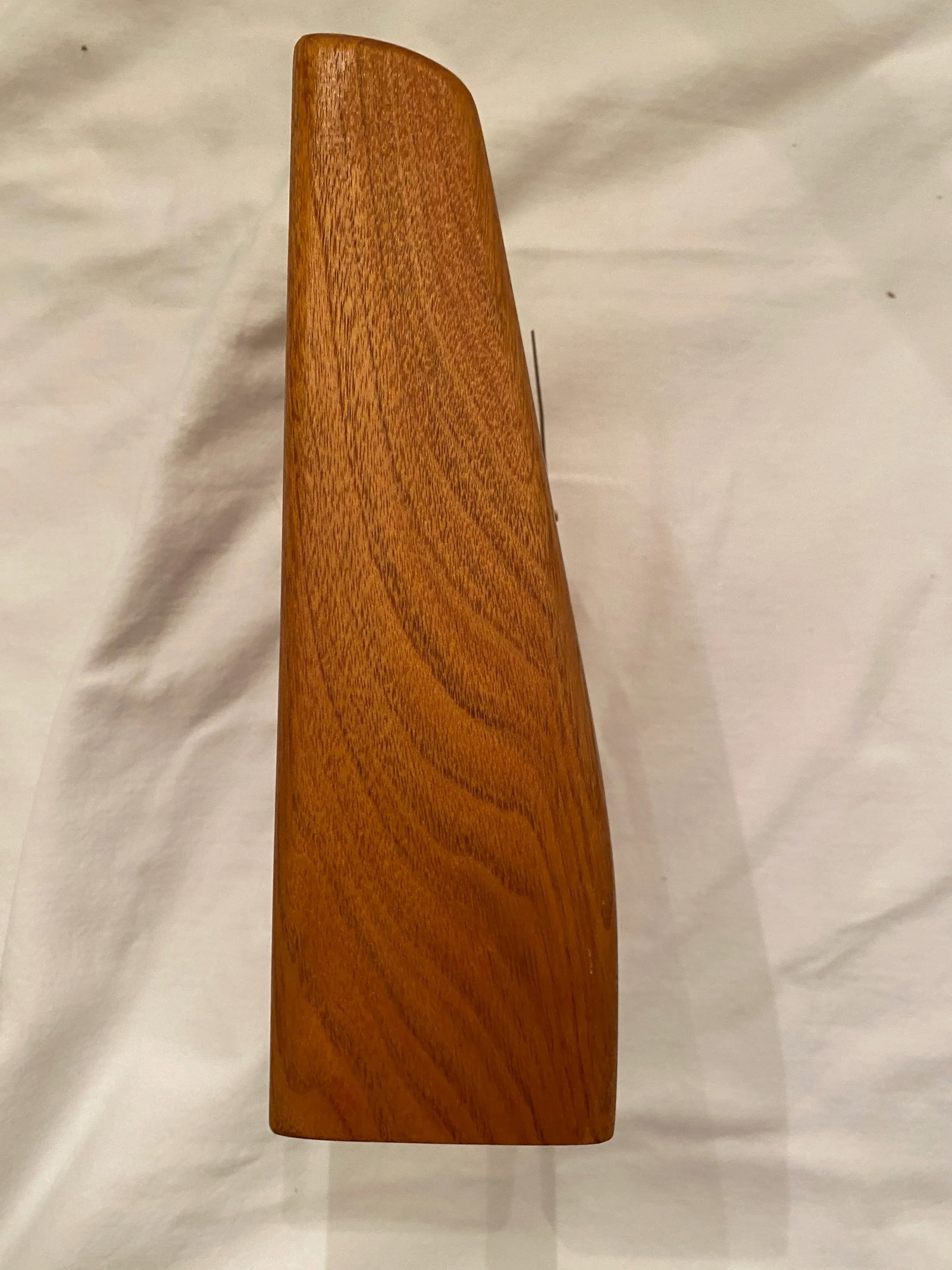 1970s Signed Modern Teak Walnut Desk Clock - 4