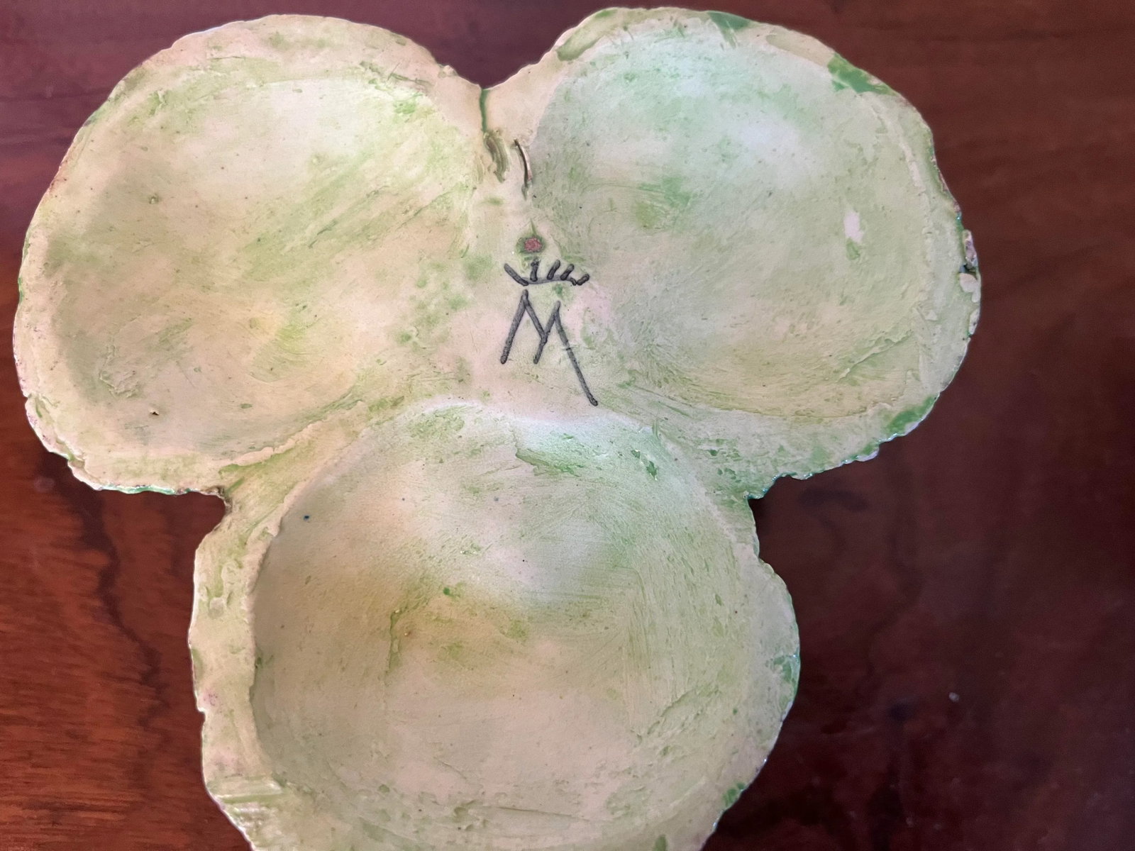Antique 19th Century Italian Crown M Naples Napoli Lettuceware Cabbage Leaf Bowl - 10