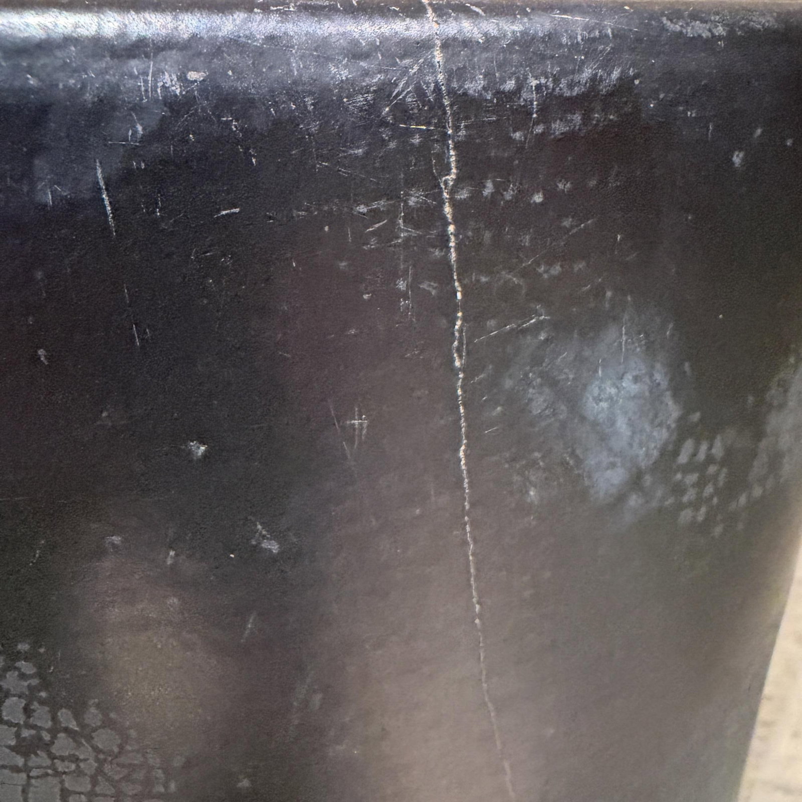 Mid-Century Modern Black Planter by Gainey Pottery, 9.75\" Diameter" - 9