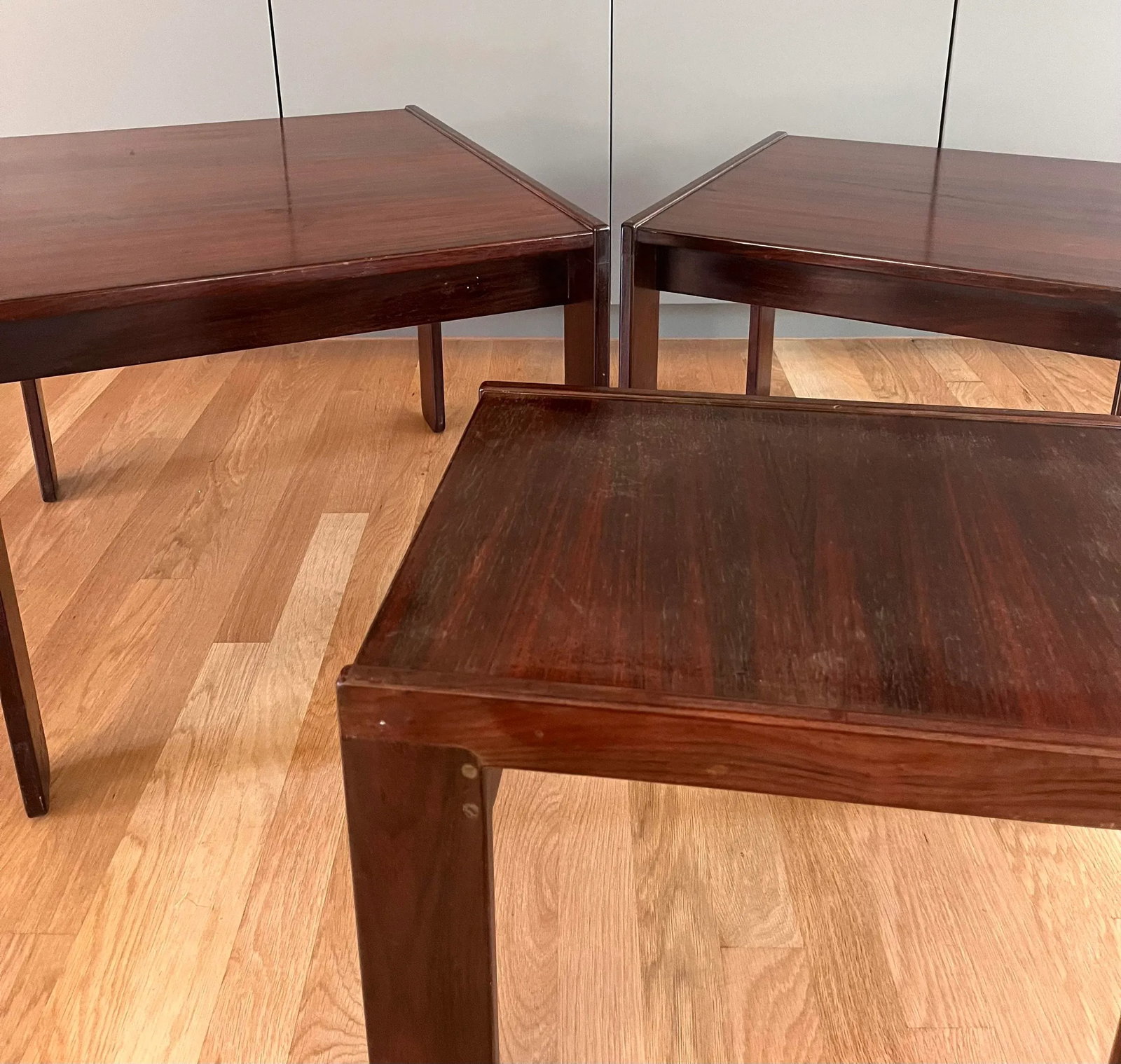 1960s Rosewood Nesting Side Tables by Afra & Tobia Scarpa for Cassina - Set of 3 - 6