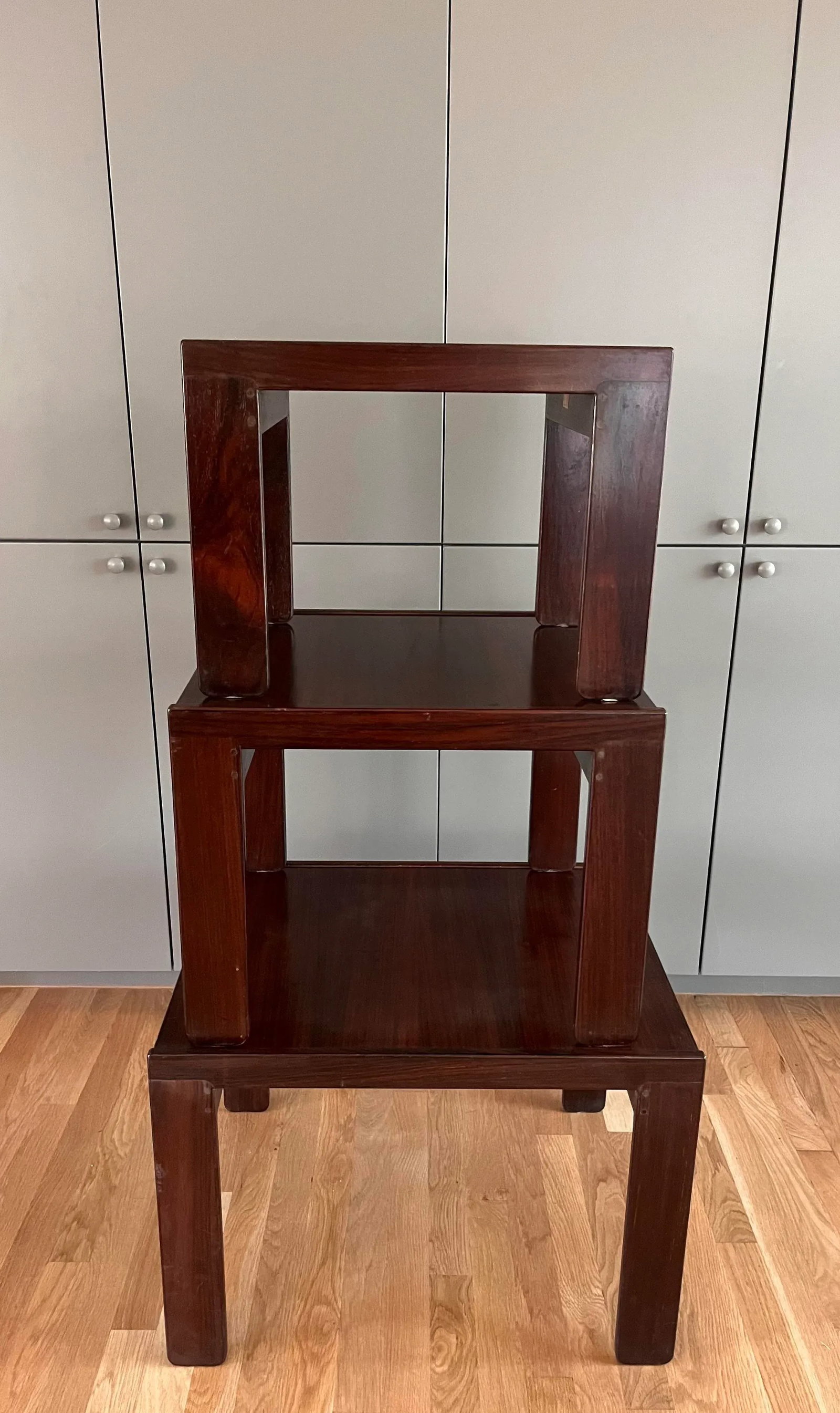 1960s Rosewood Nesting Side Tables by Afra & Tobia Scarpa for Cassina - Set of 3 - 7