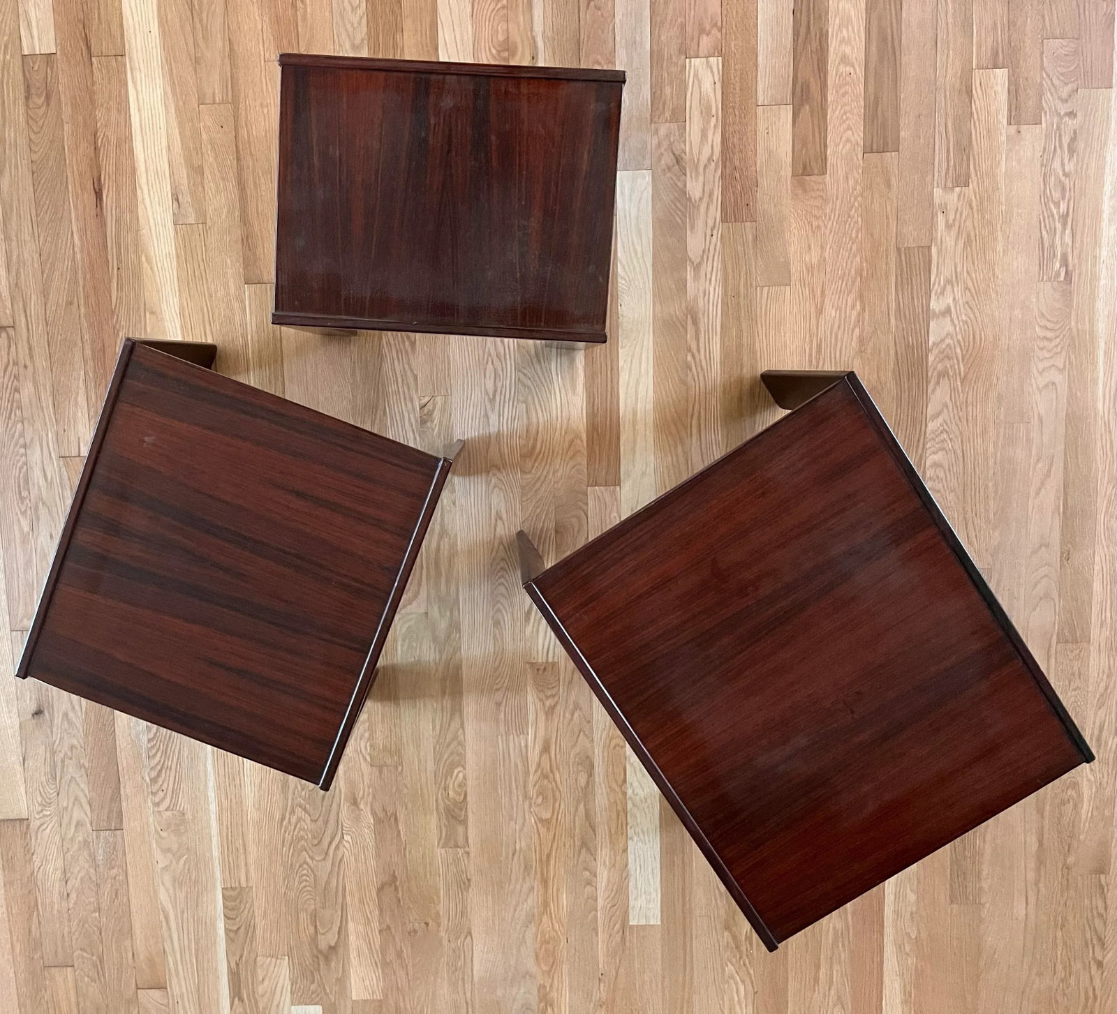 1960s Rosewood Nesting Side Tables by Afra & Tobia Scarpa for Cassina - Set of 3 - 8