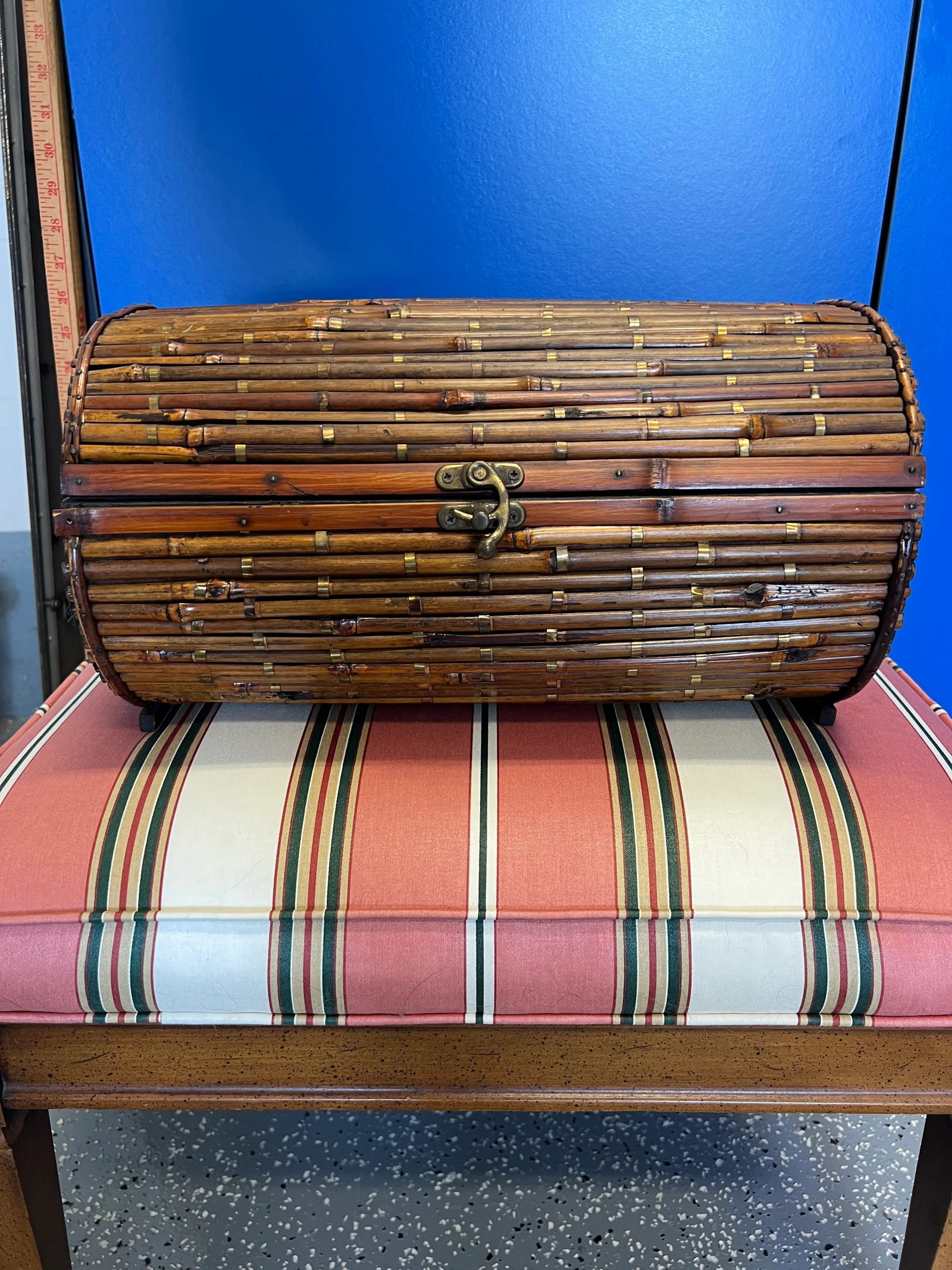 Fantastic Pencil Reed and Brass Decorative Box - 11