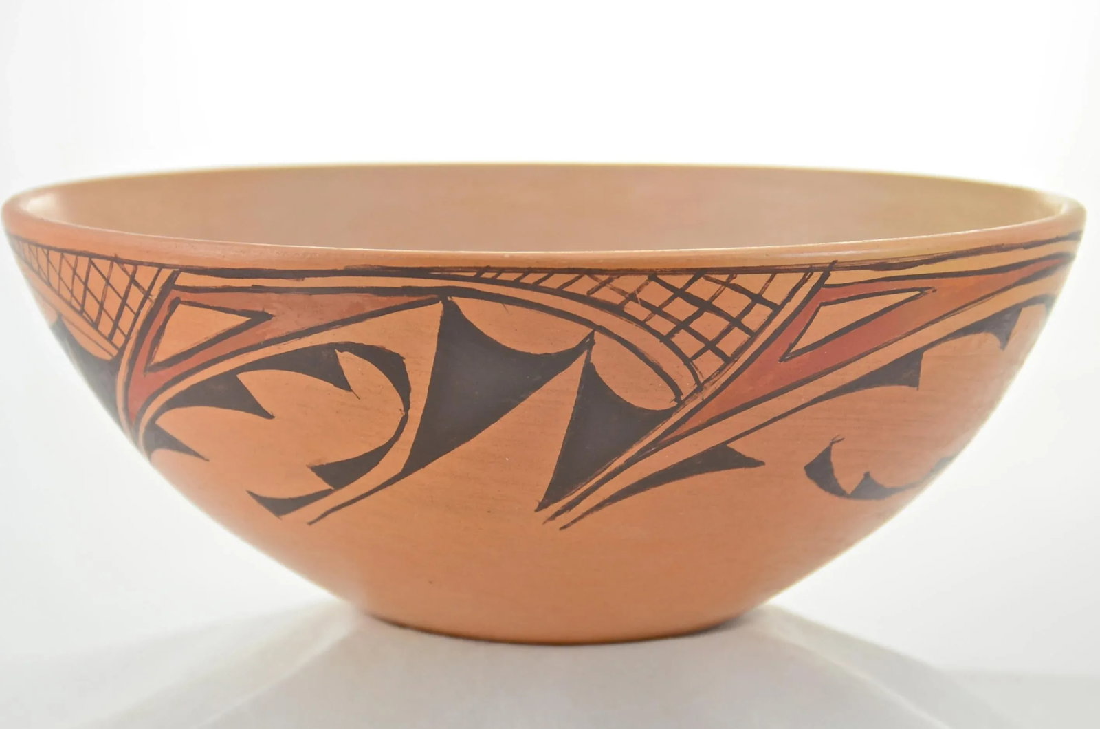 Hopi Style Hand-Coiled Golden Burnished Bowl - 3