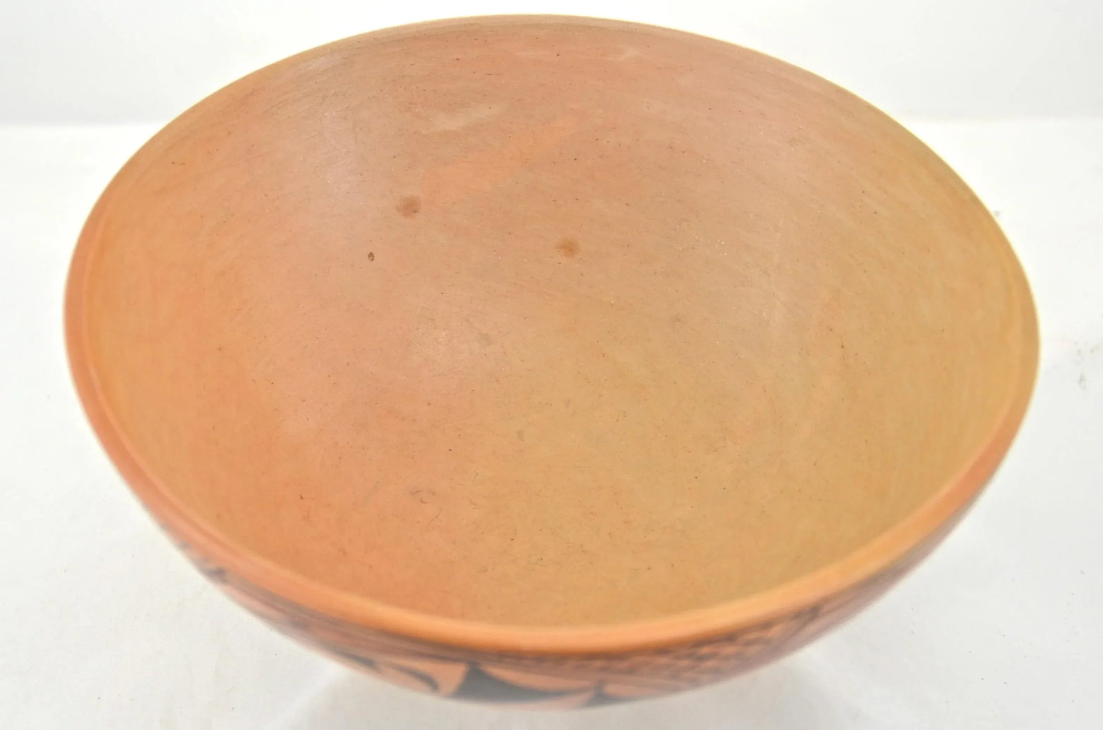 Hopi Style Hand-Coiled Golden Burnished Bowl - 4
