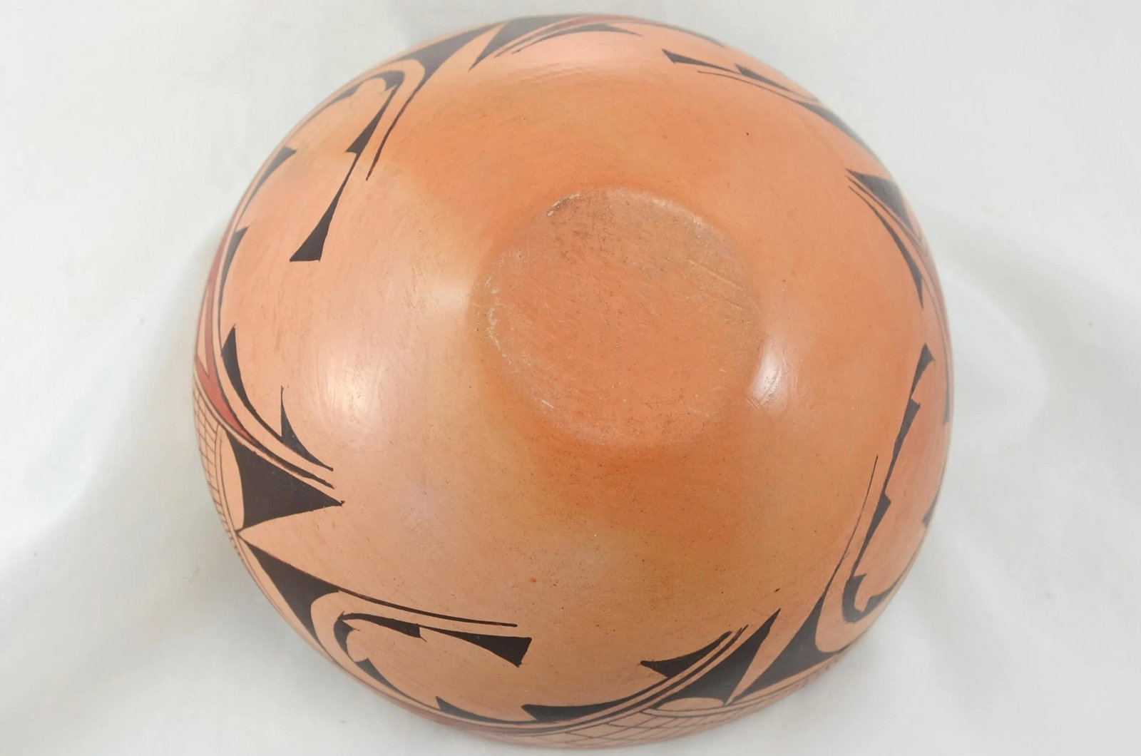 Hopi Style Hand-Coiled Golden Burnished Bowl - 5