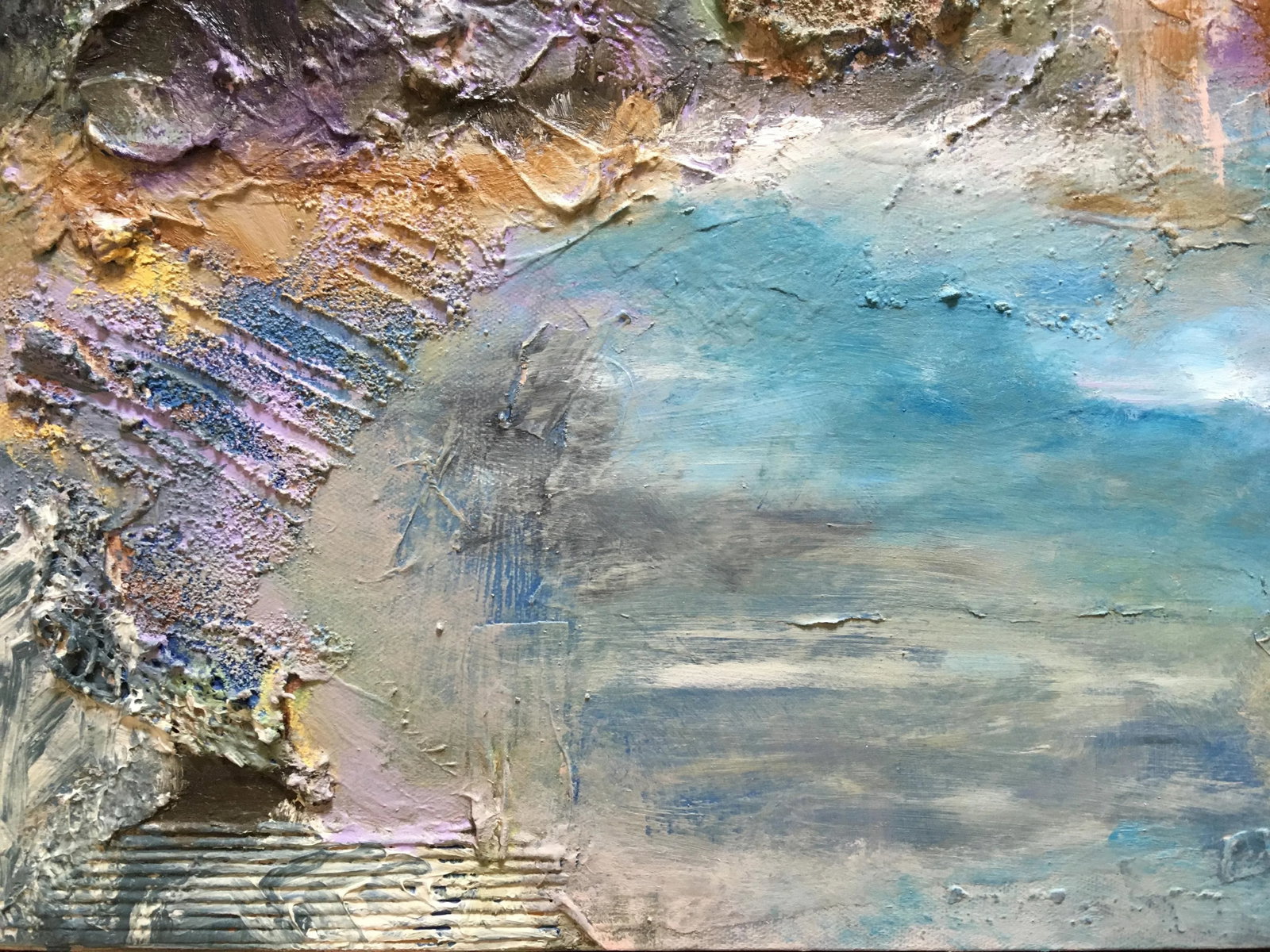 "Abrigo" Original Abstrast Colorful Oil Landscape Painting - 5