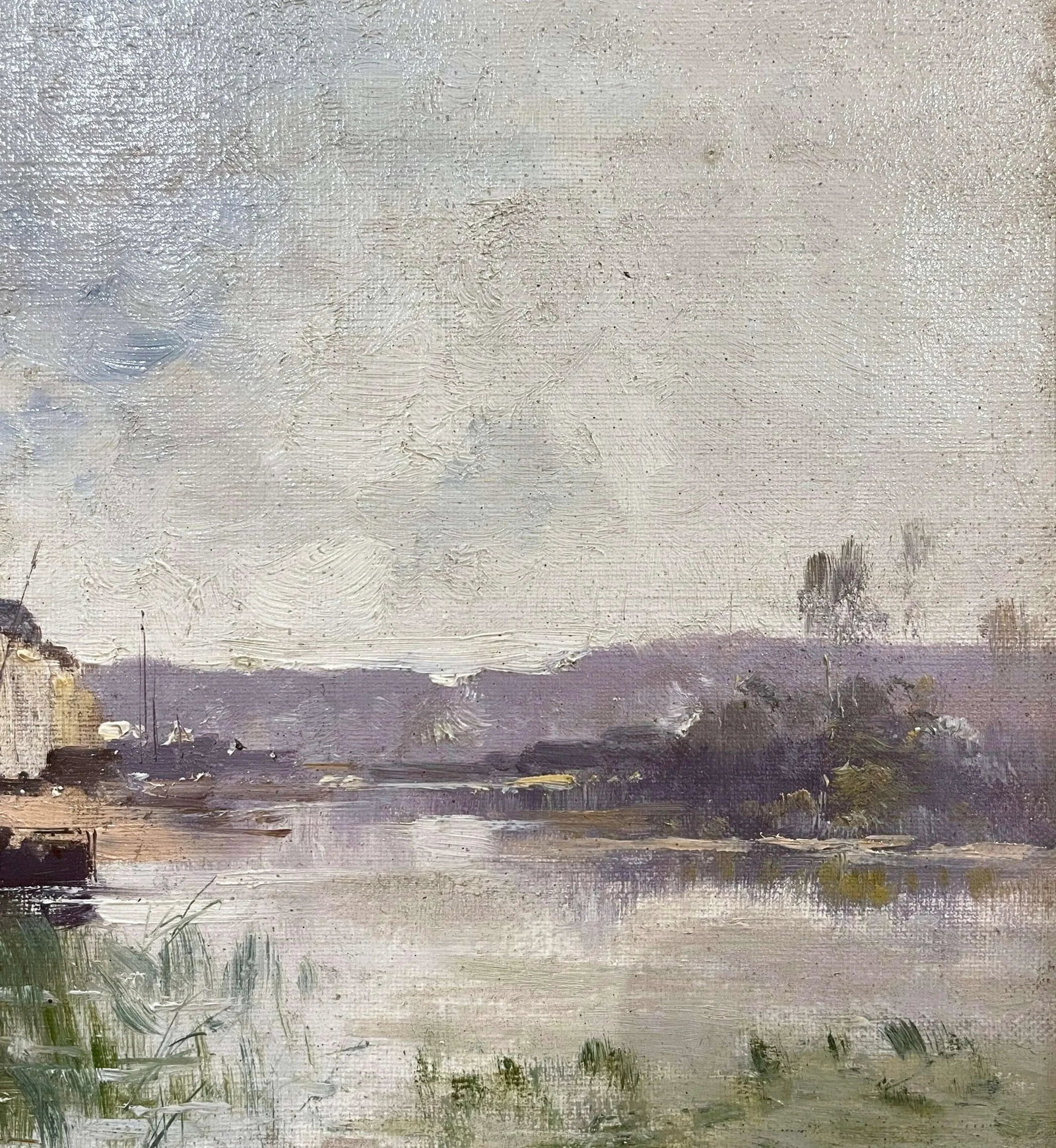 19th Century Framed Landscape Oil Painting Signed J. Lievin for E. Galien-Laloue - 6