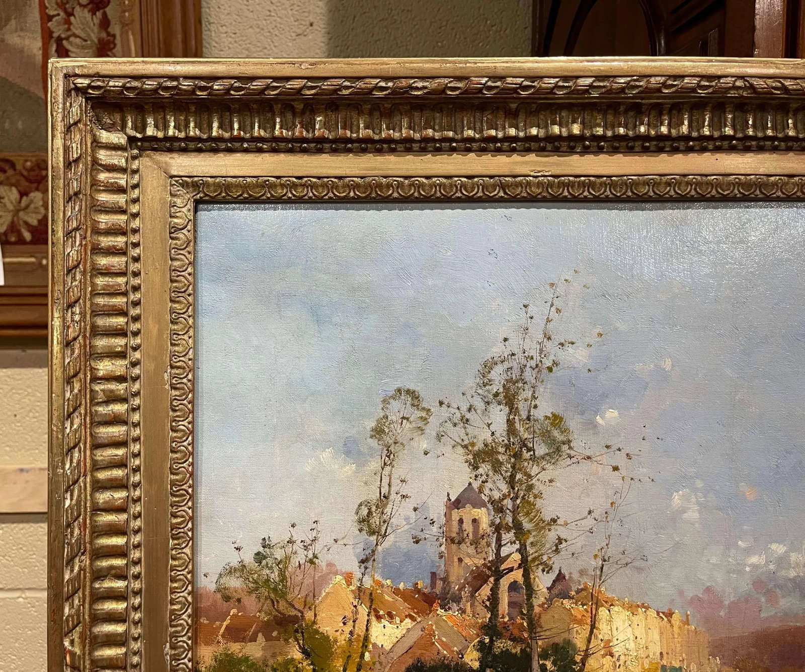 19th Century Framed Landscape Oil Painting Signed Lievin for E. Galien-Laloue - 6