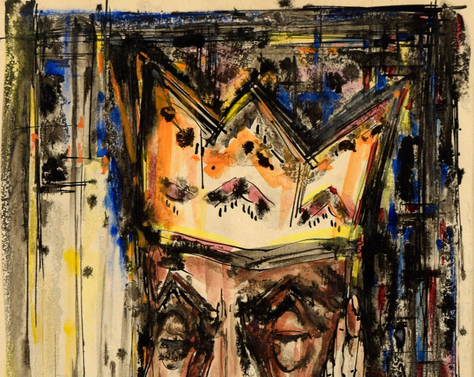 "King of the Blues" - b.b. King Portrait in Watercolor and Ink on Paper by John Martin Socha - 3